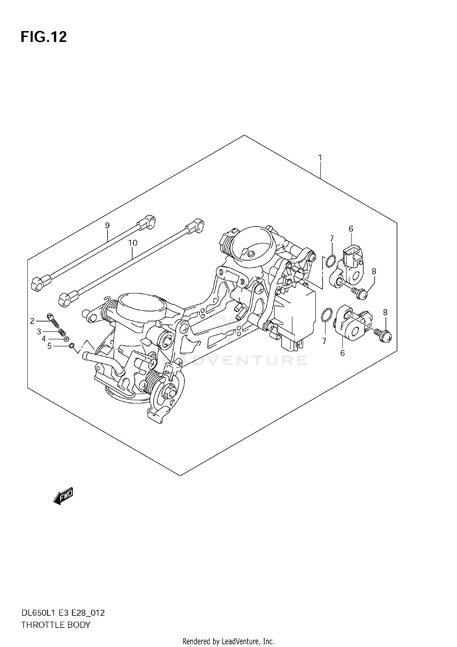 THROTTLE BODY (DL650 L1 E28)