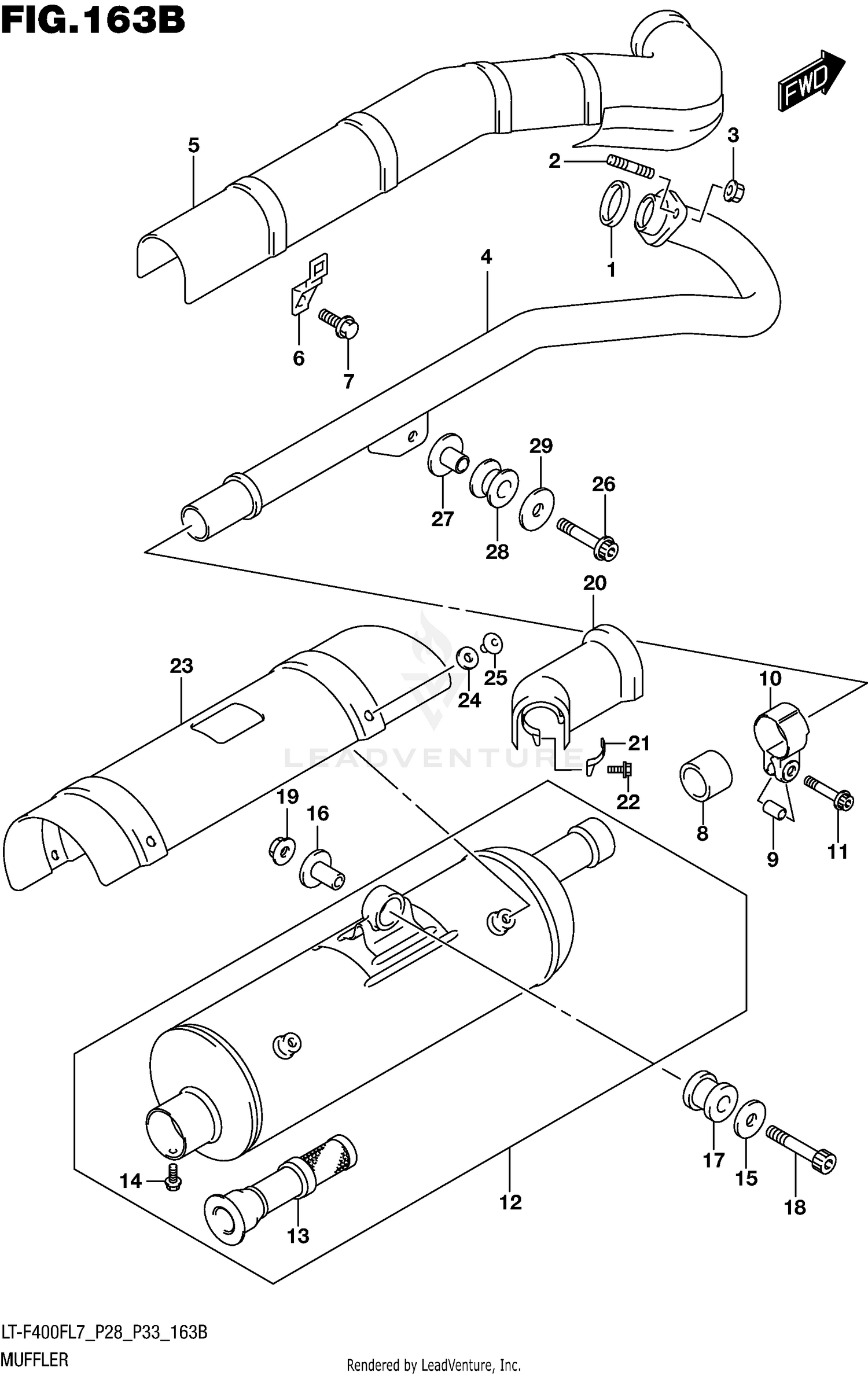MUFFLER (LT-F400FL7 P33)