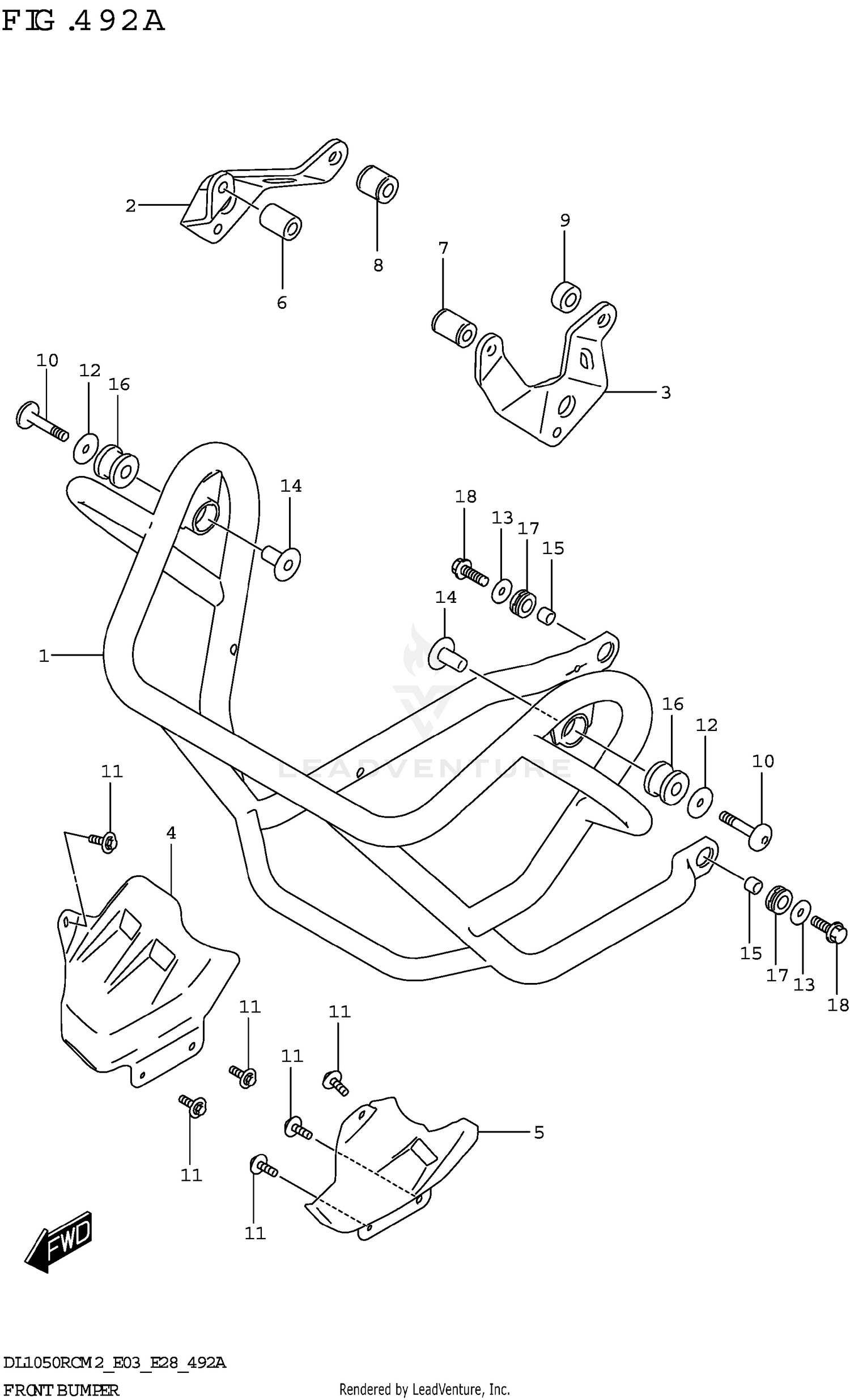 FRONT BUMPER (DL1050RC)