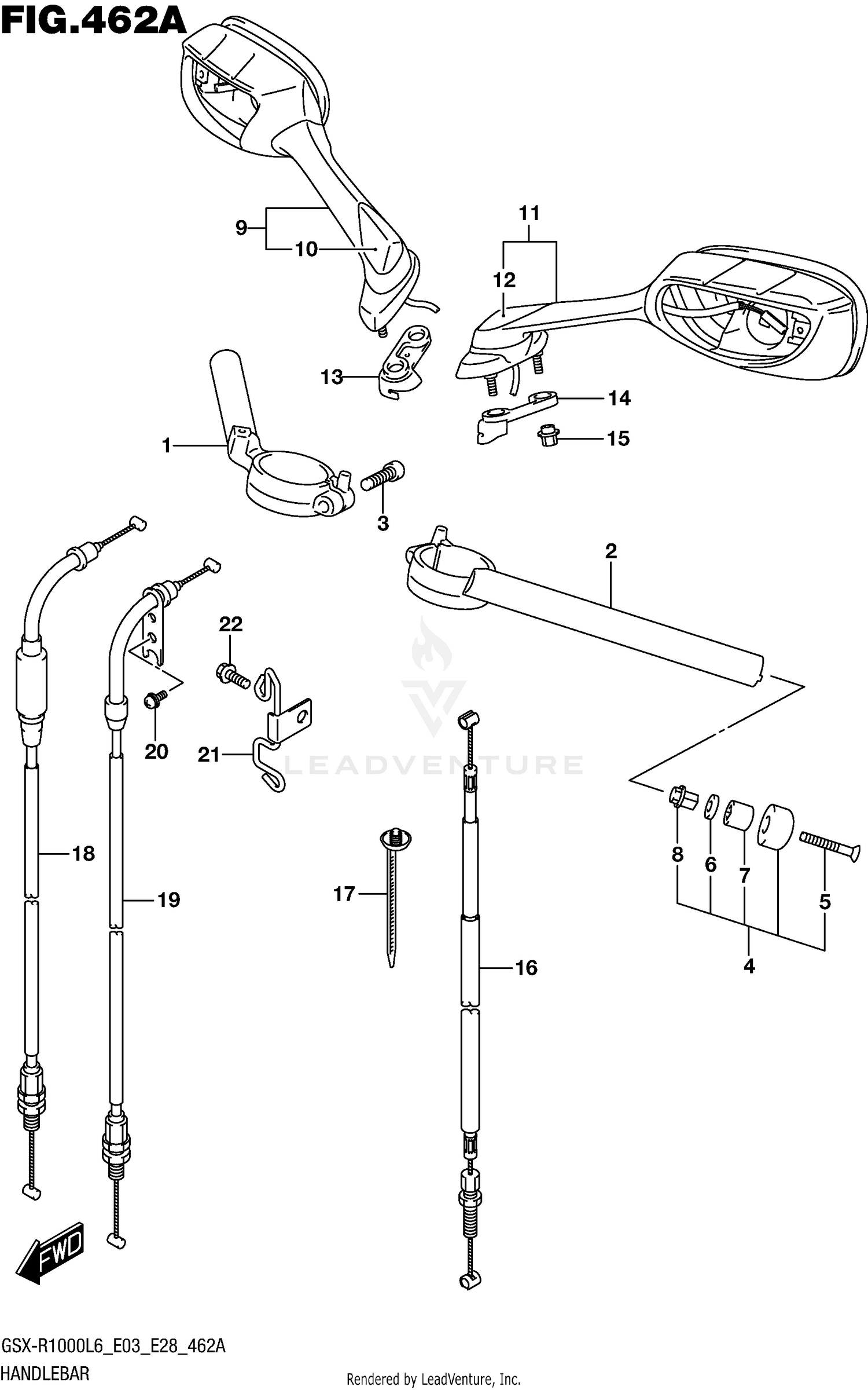 HANDLEBAR (GSX-R1000L6 E03)