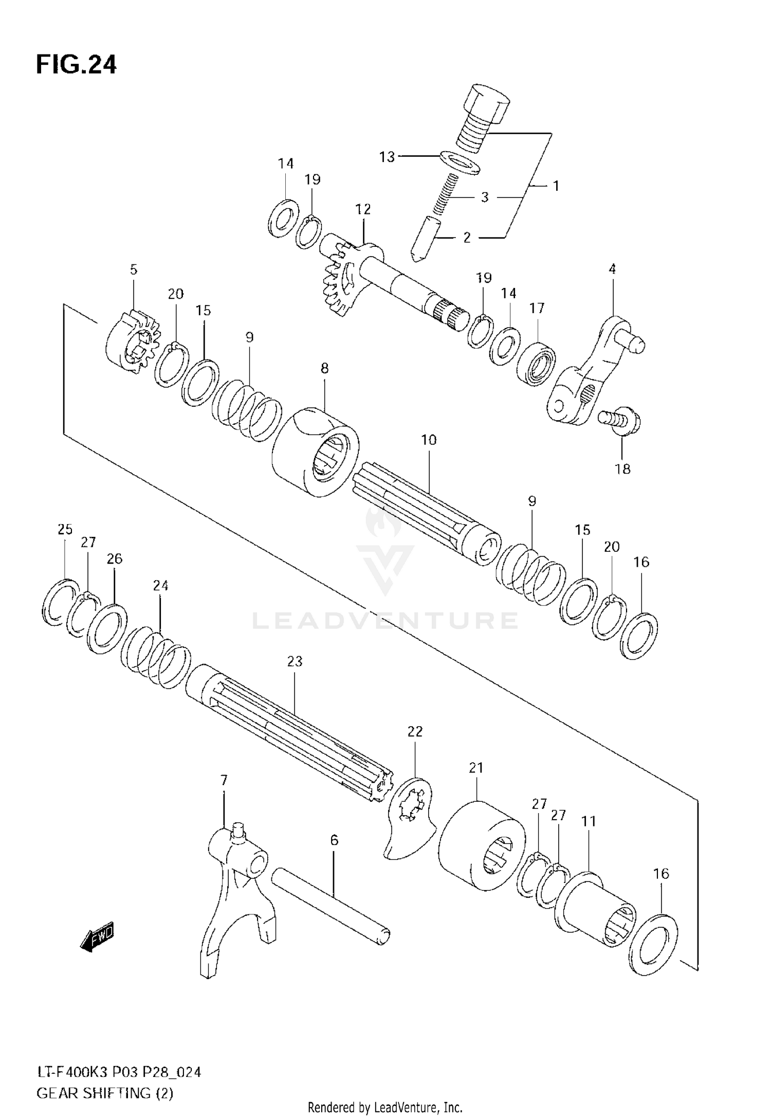 GEAR SHIFTING (2)(MODEL K3)