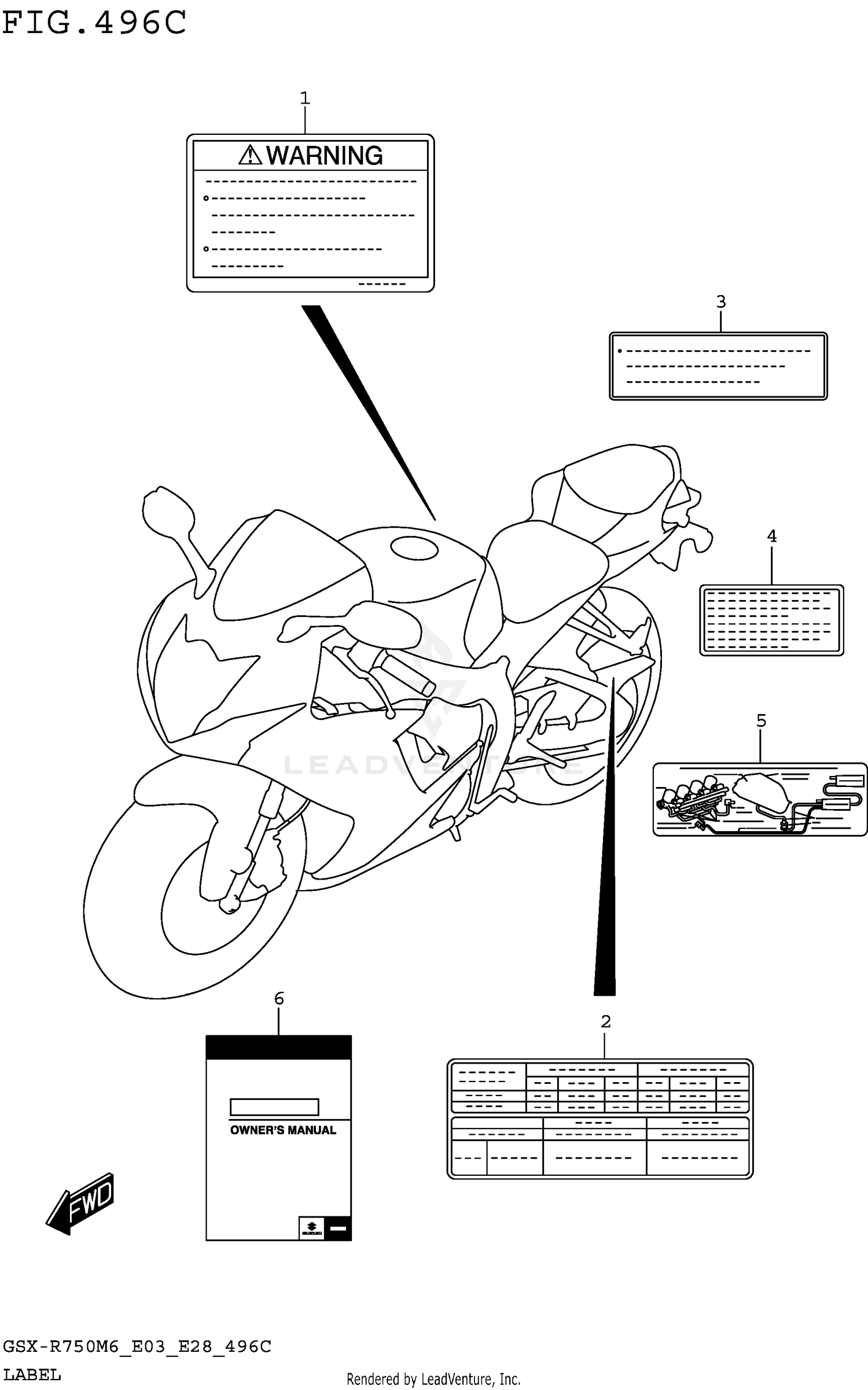 LABEL (GSX-R750M6 E33)