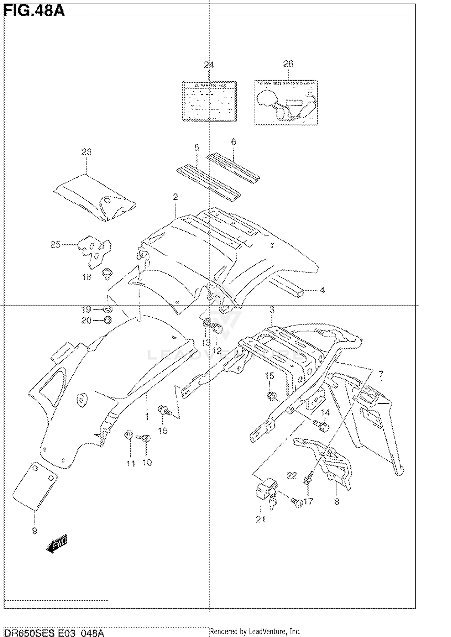 REAR FENDER (MODEL R/S)