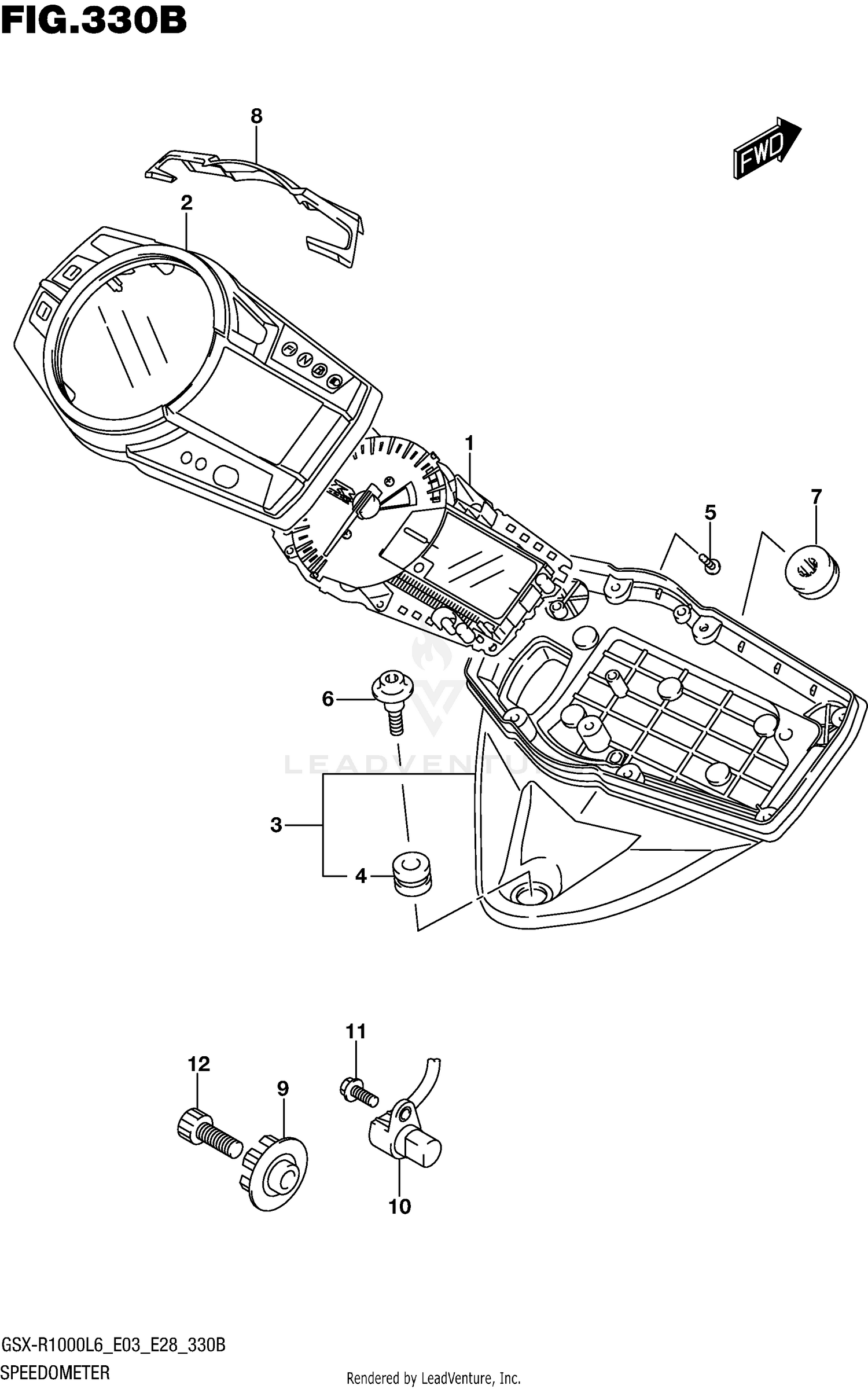 SPEEDOMETER (GSX-R1000L6 E28)