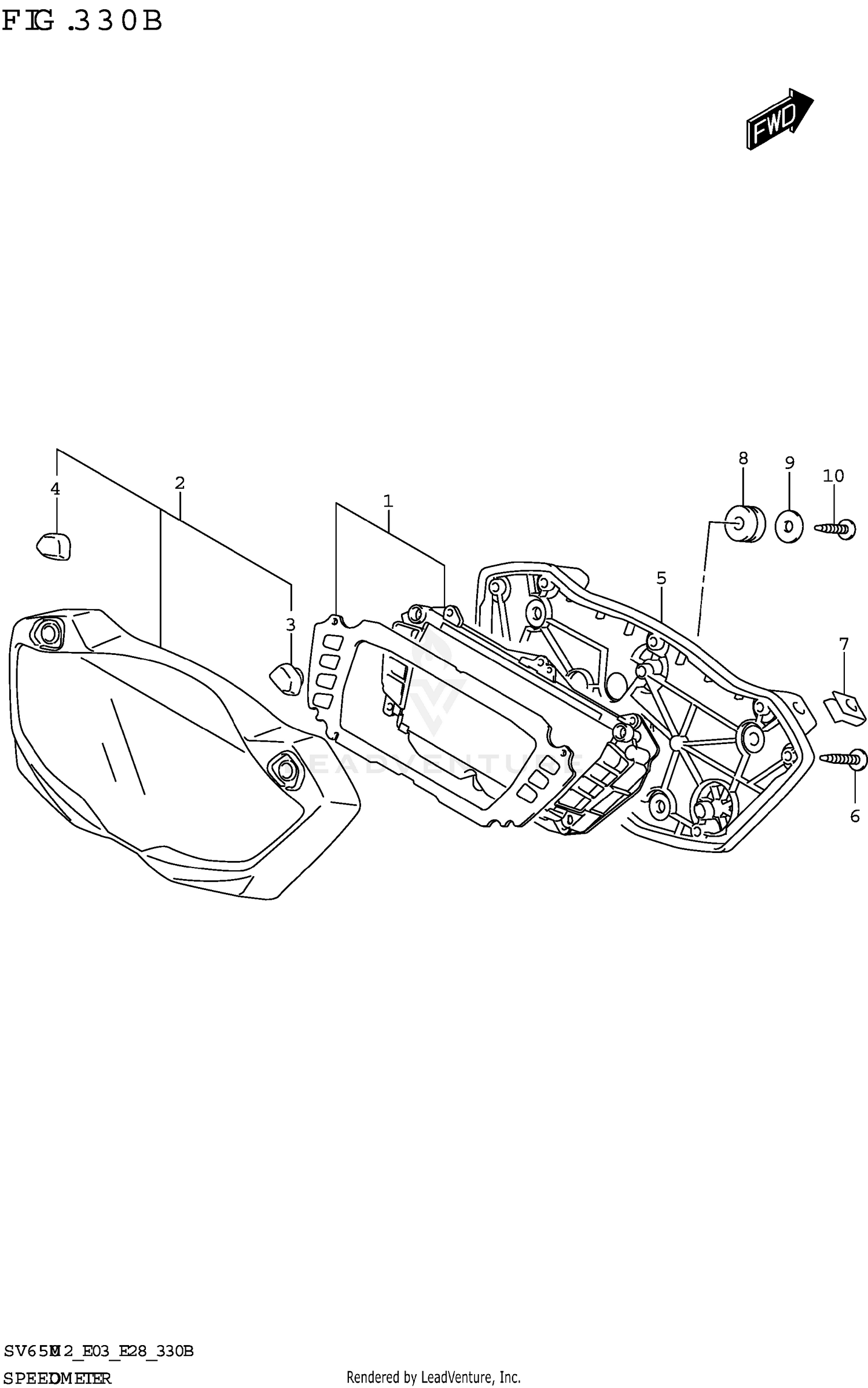 SPEEDOMETER (SV650A,SV650XA:E33)