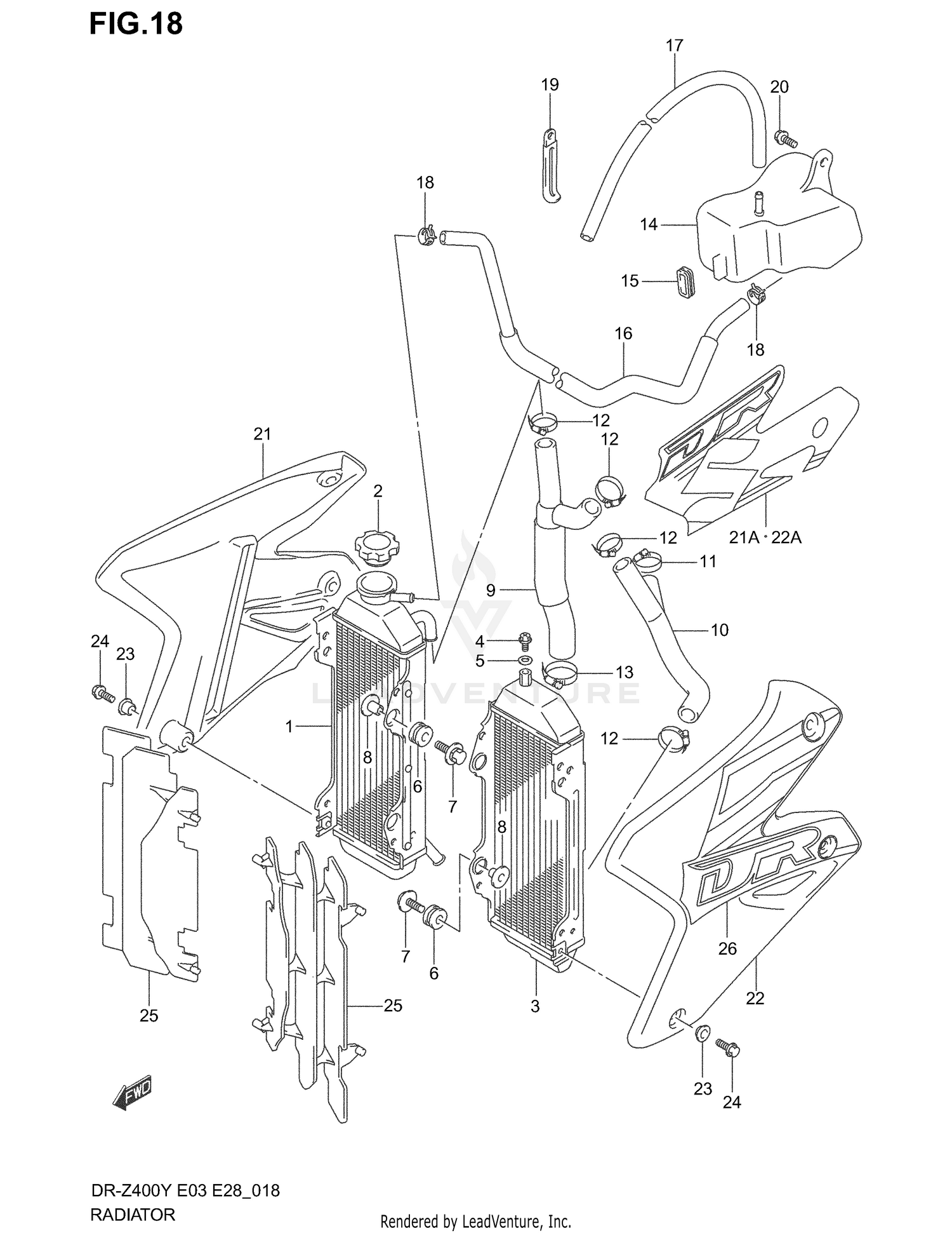 RADIATOR (MODEL Y/K1)