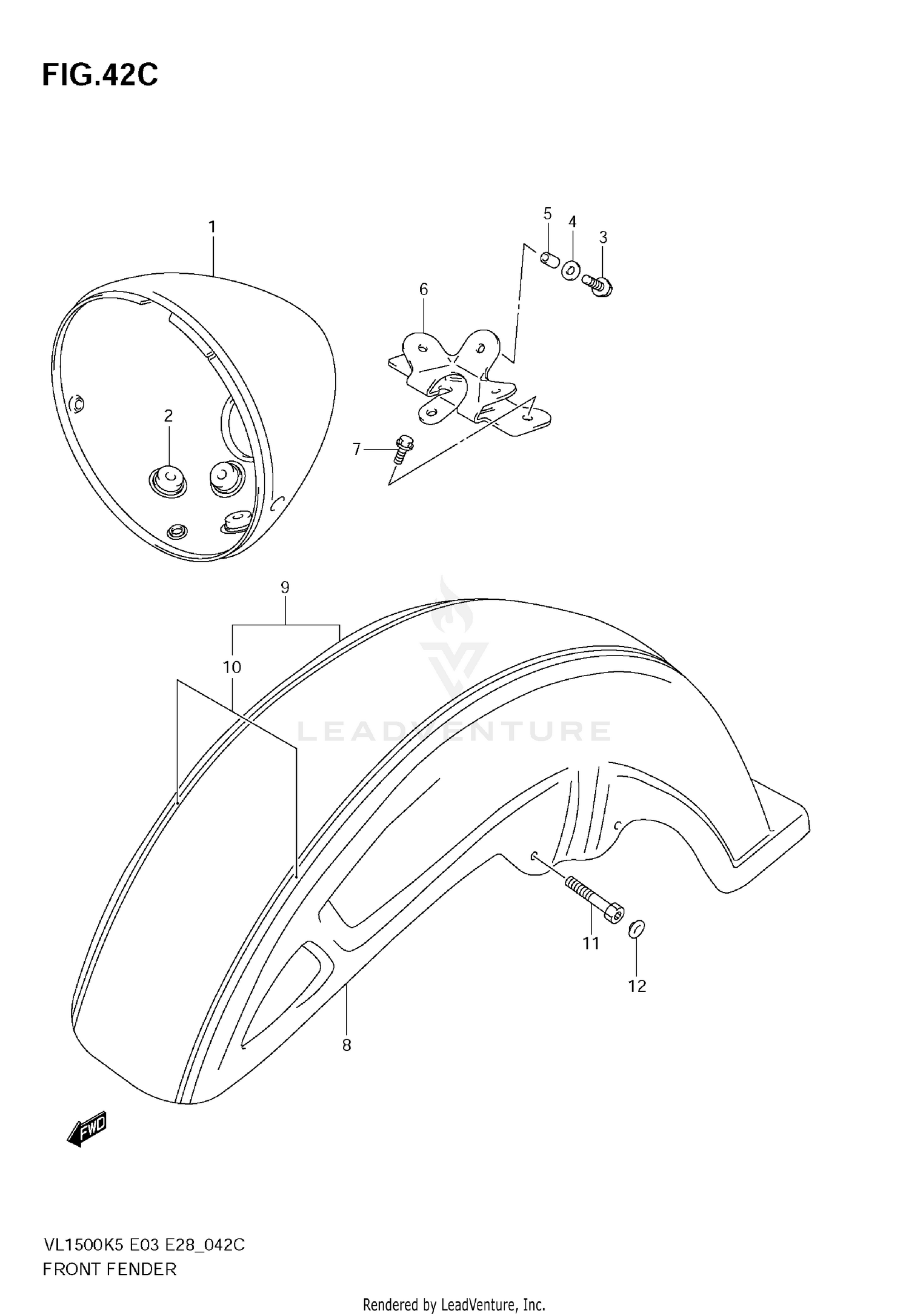 FRONT FENDER (MODEL K9)