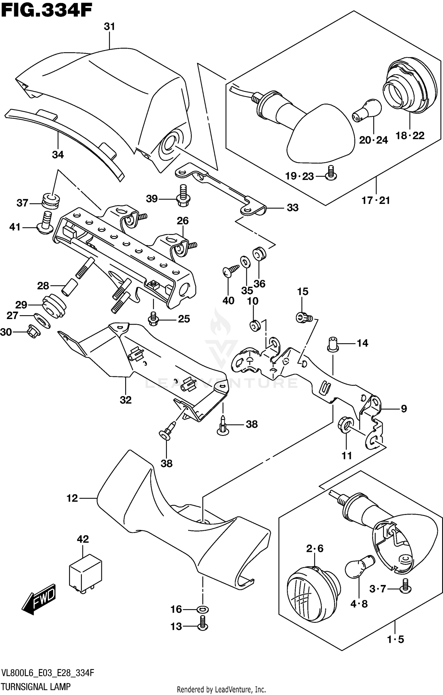 TURNSIGNAL LAMP (VL800TL6 E33)