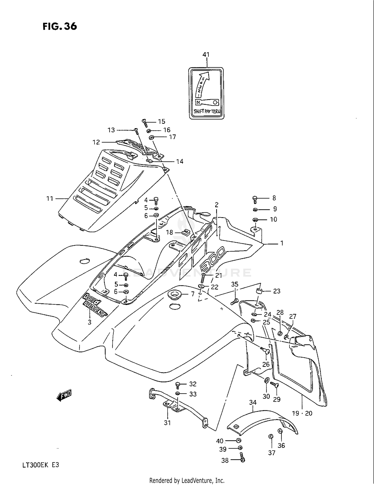 FRONT FENDER (MODEL H)
