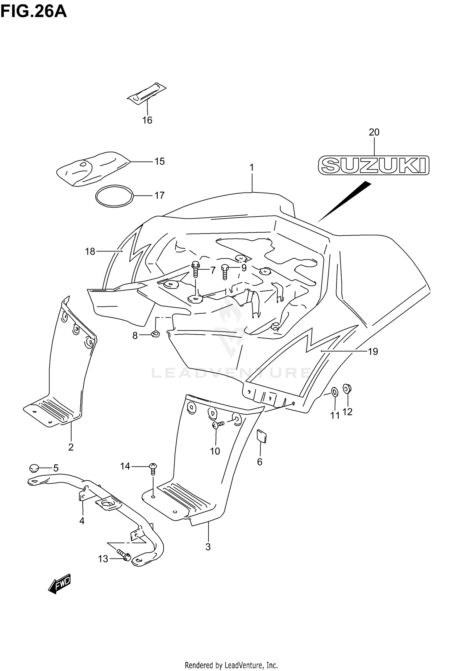 REAR FENDER (MODEL K4)