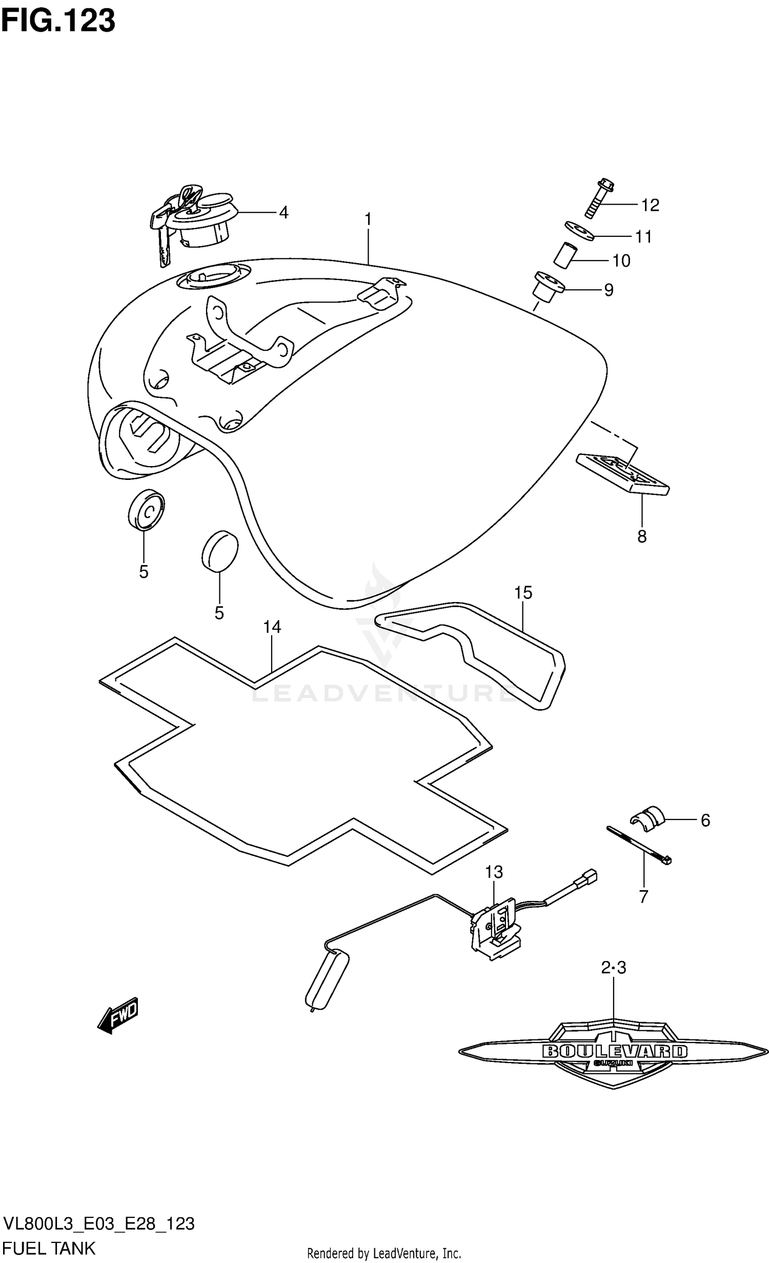 FUEL TANK (VL800CL3 E28)
