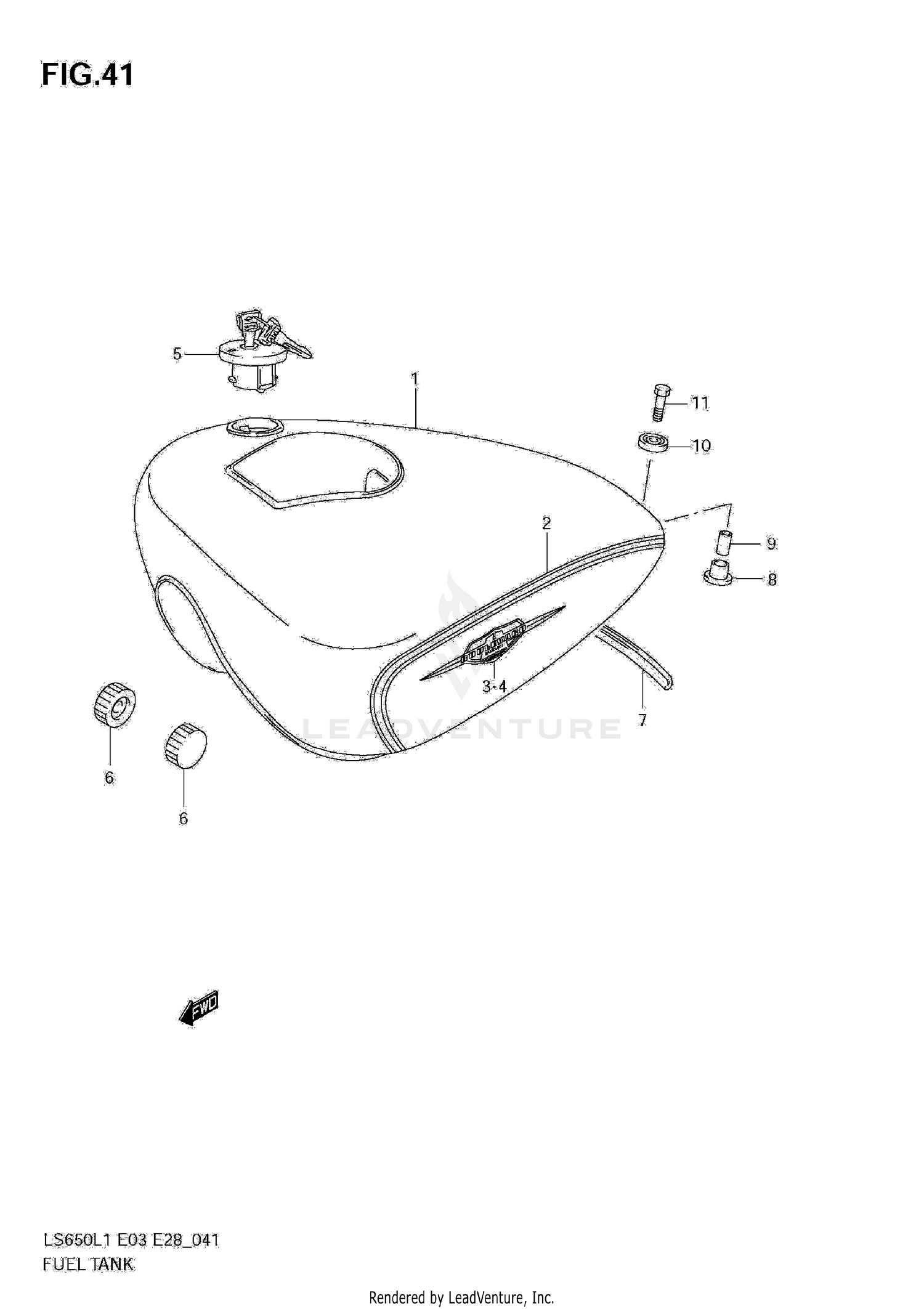 FUEL TANK (LS650L1 E33)