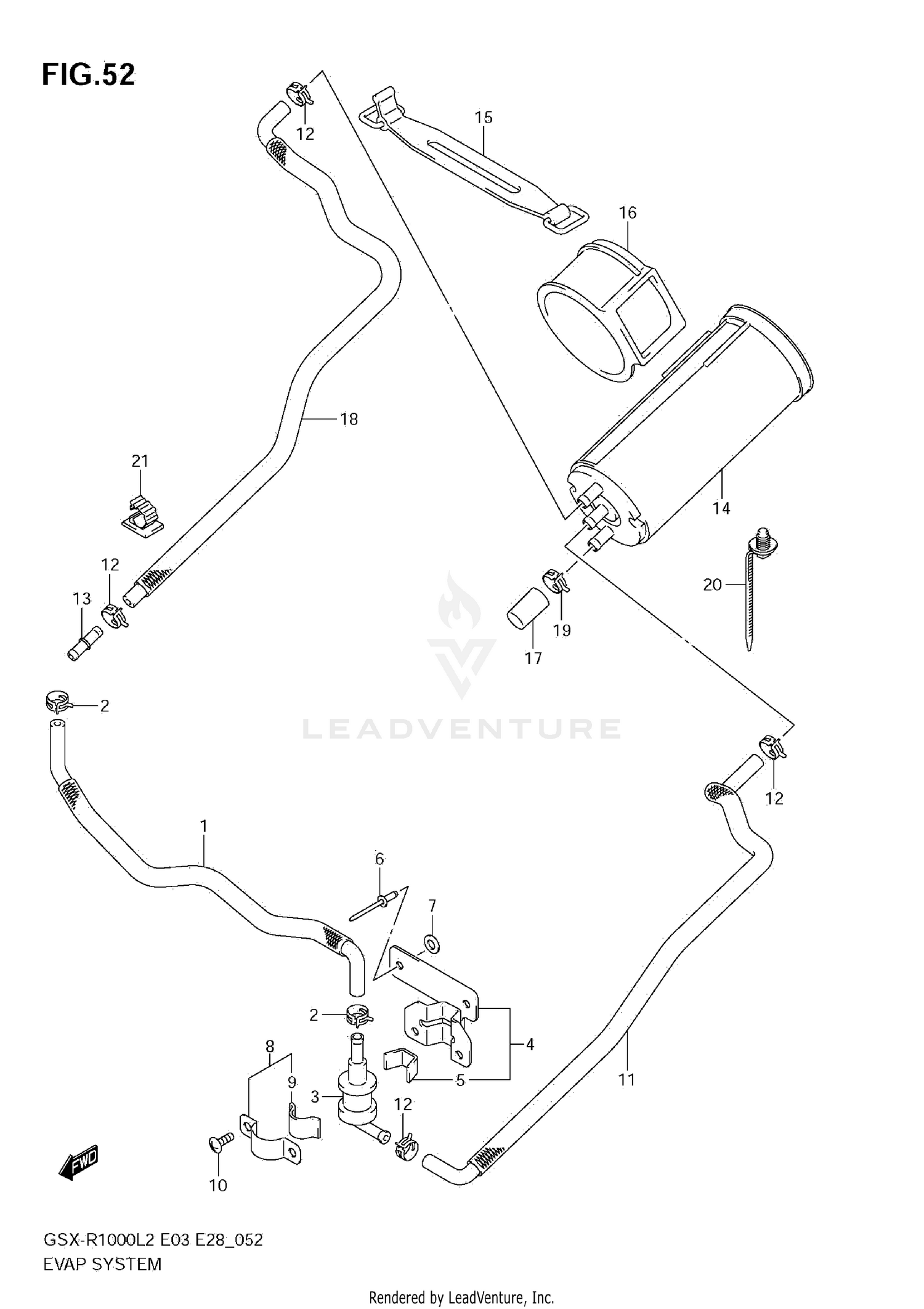 EVAP SYSTEM (GSX-R1000 L2 E33)