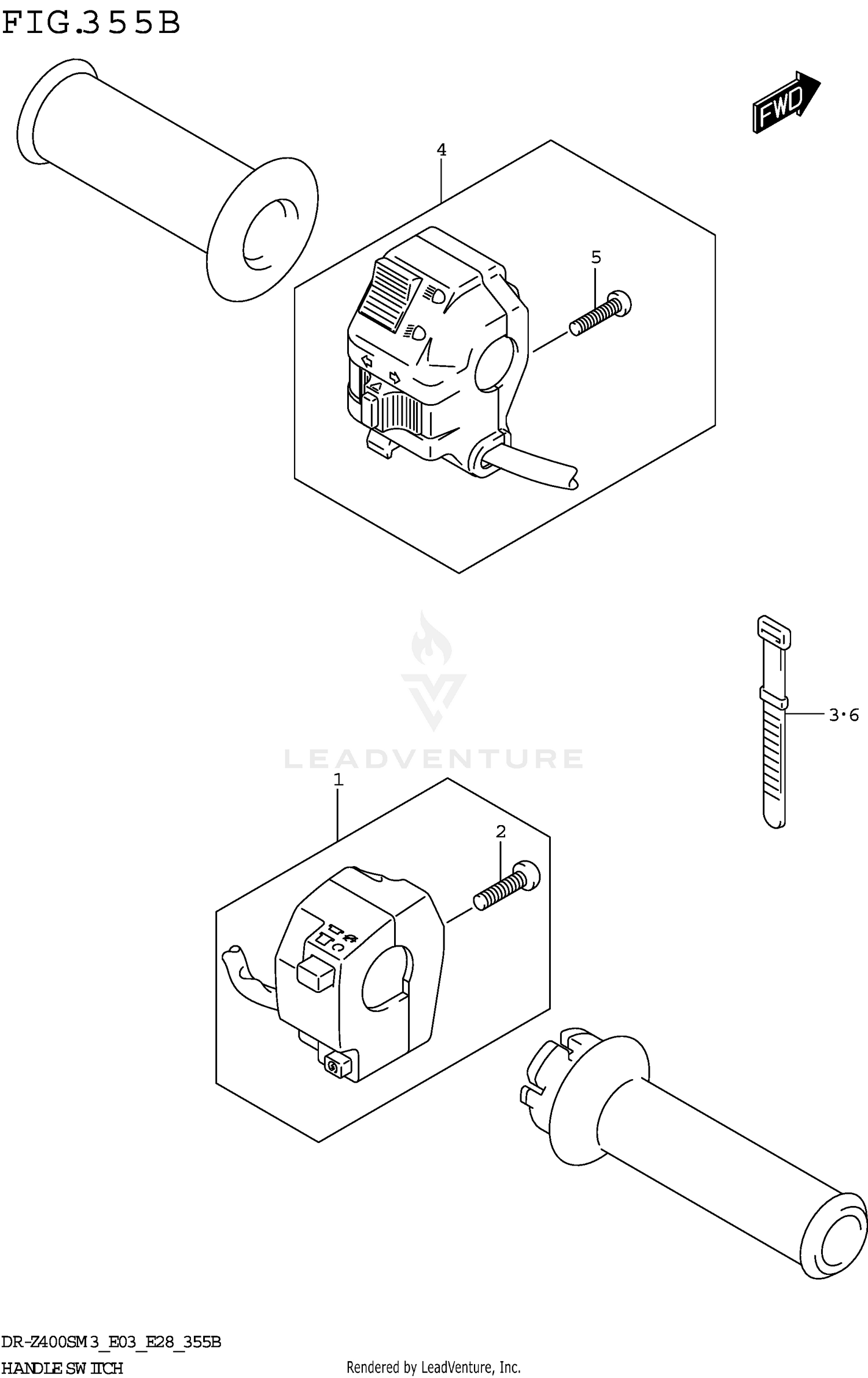 HANDLE SWITCH (DR-Z400SM3 E28)