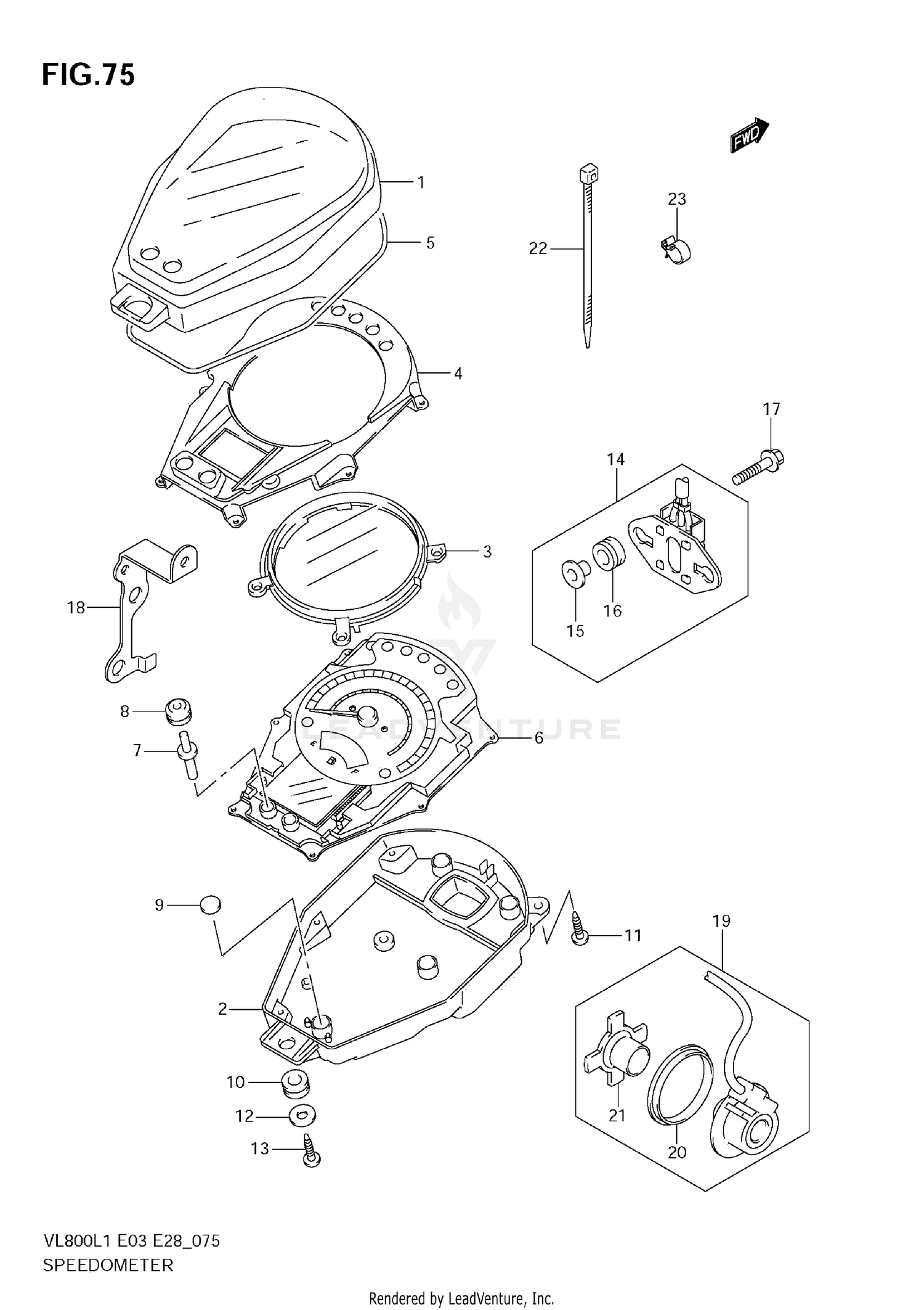 SPEEDOMETER (VL800T E3)