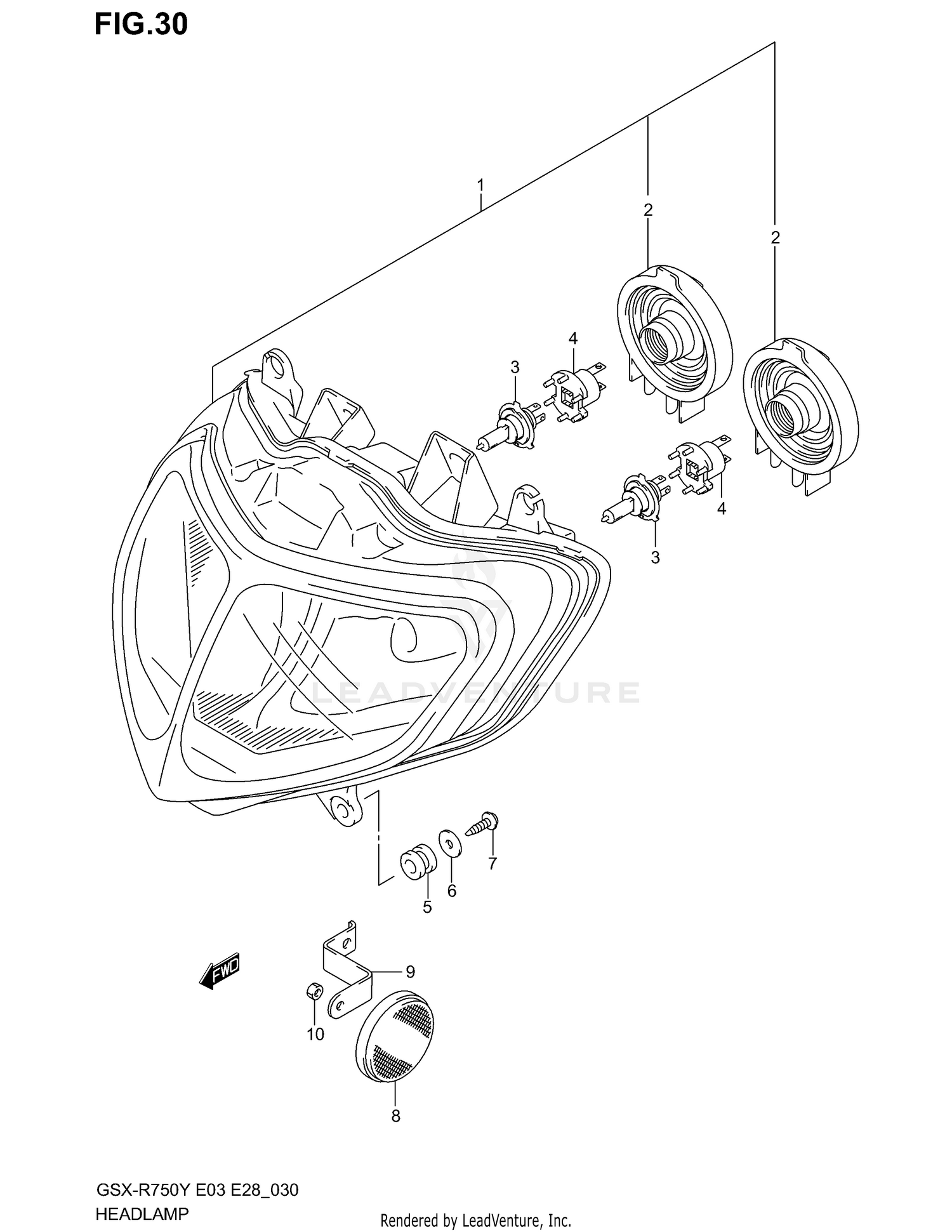 HEADLAMP (MODEL Y/K1)