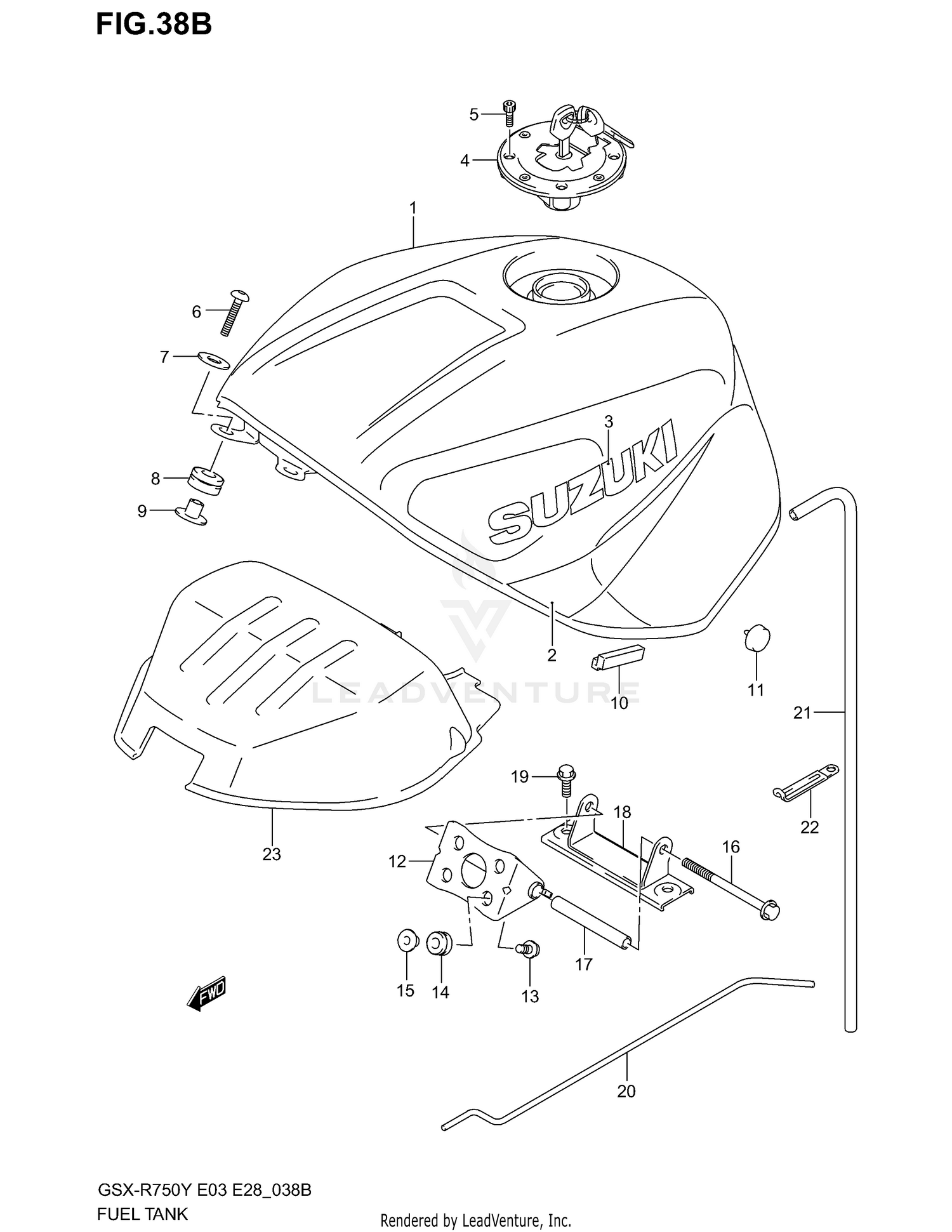 FUEL TANK (MODEL K2)