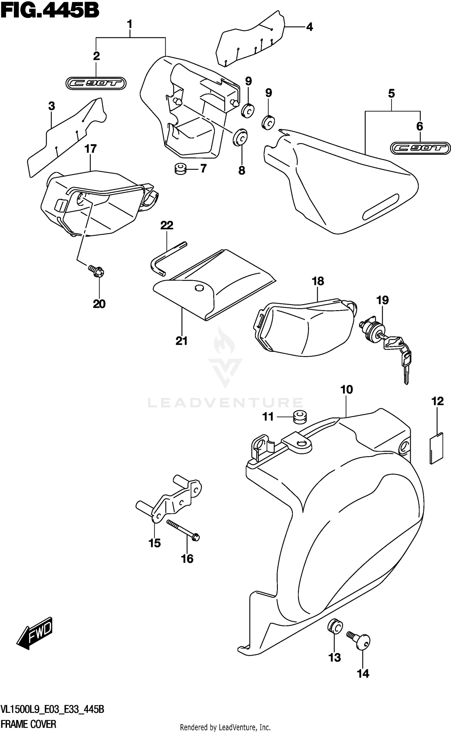 FRAME COVER (VL1500BL9 E33)