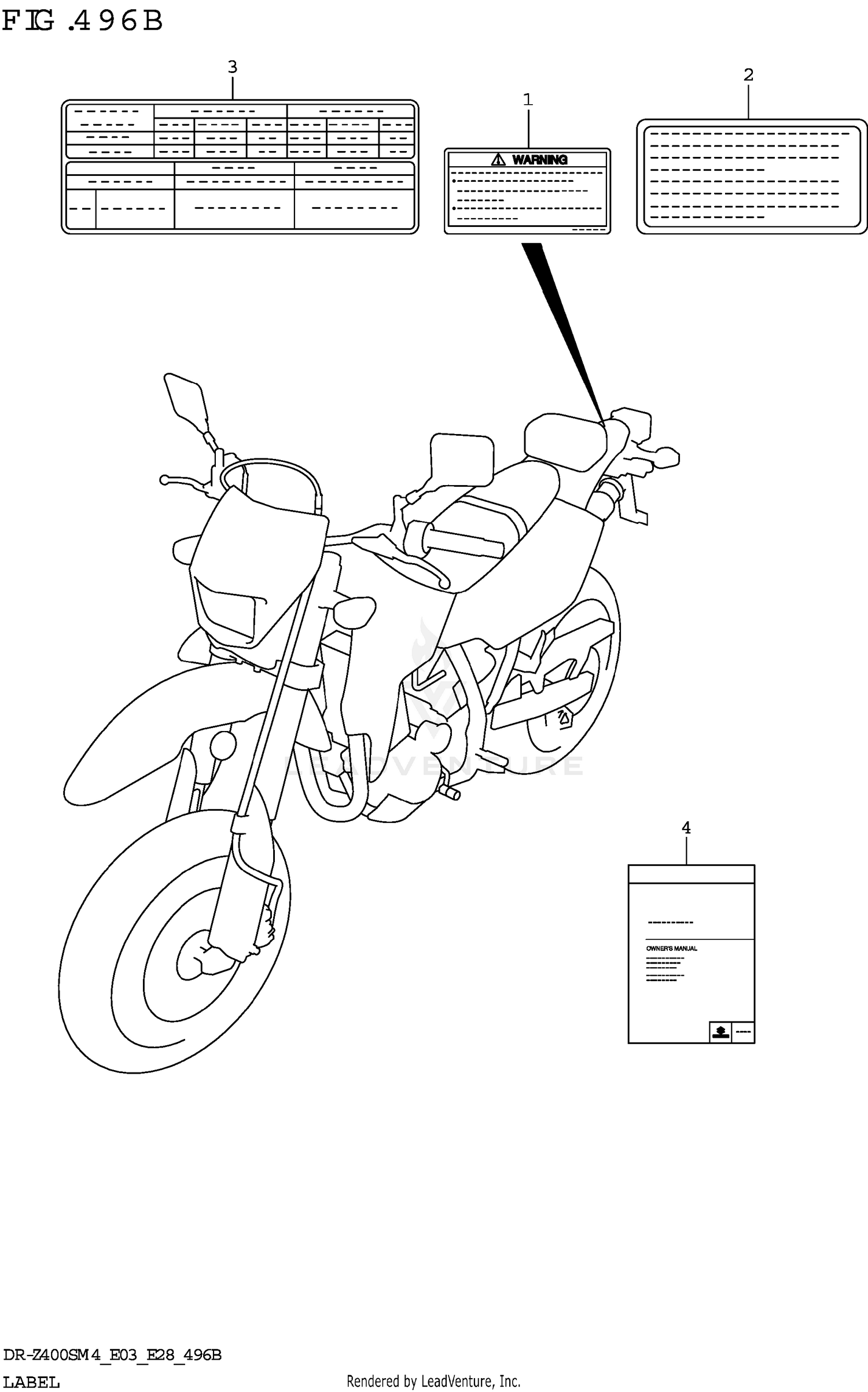 LABEL (DR-Z400SM:E03)