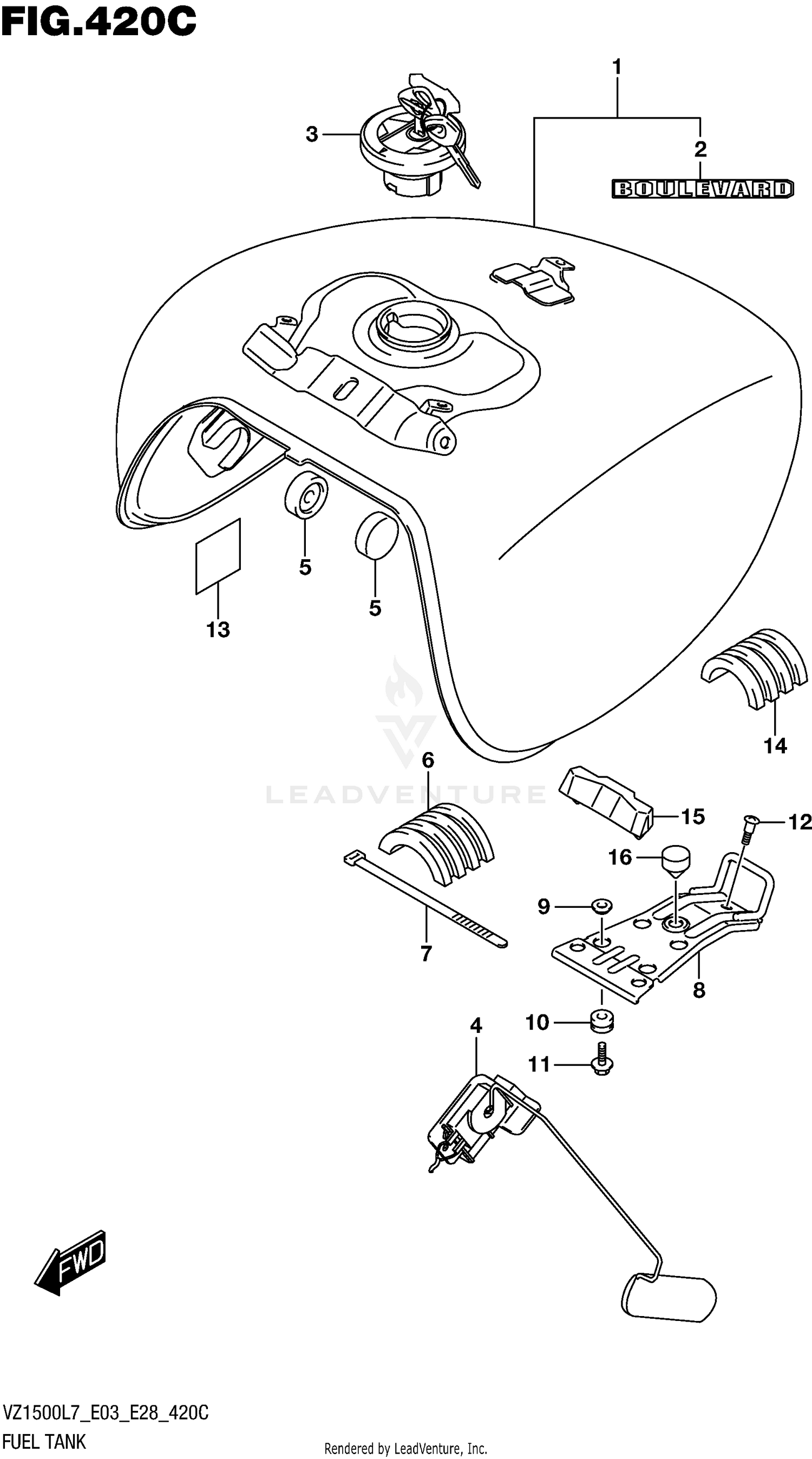 FUEL TANK (VZ1500L7 E33)