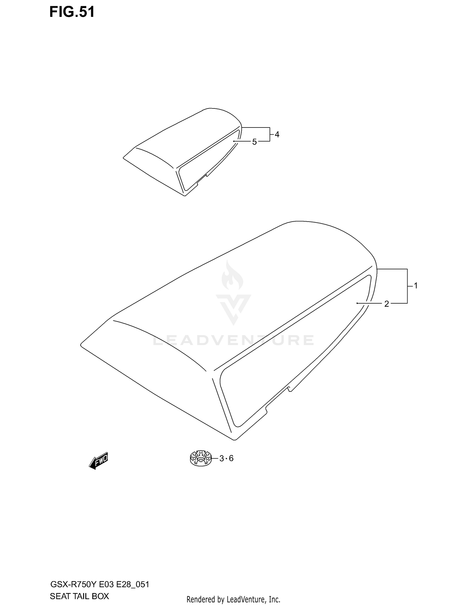 SEAT TAIL BOX (MODEL Y)