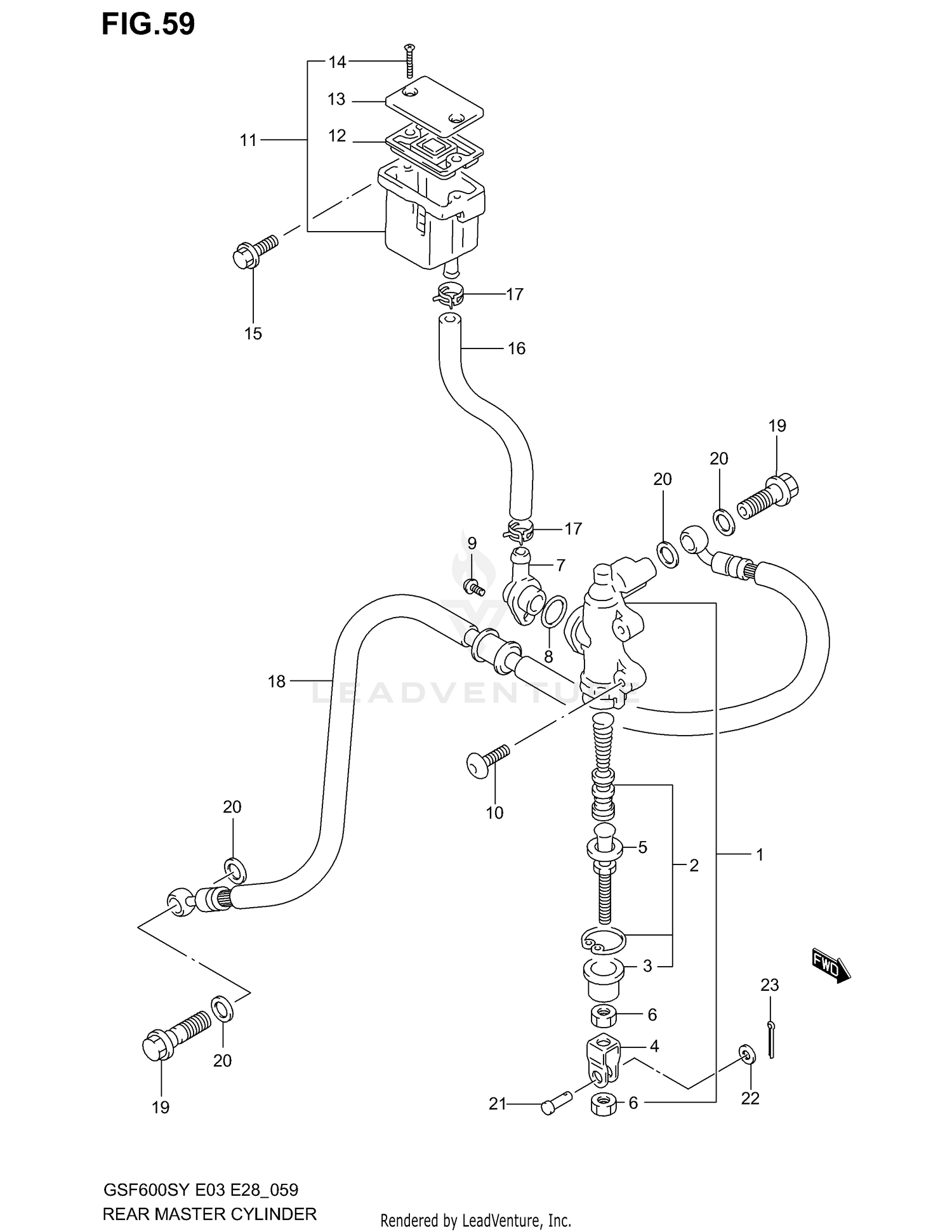 REAR MASTER CYLINDER