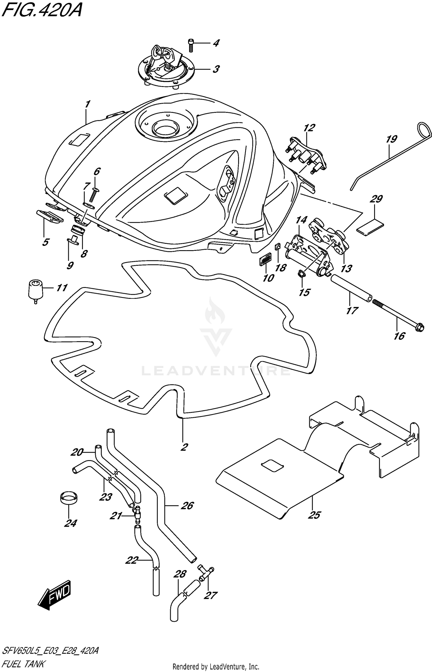 FUEL TANK (SFV650L5 E03)