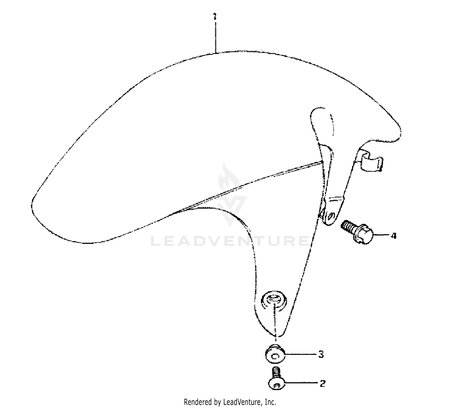 FRONT FENDER (MODEL P)