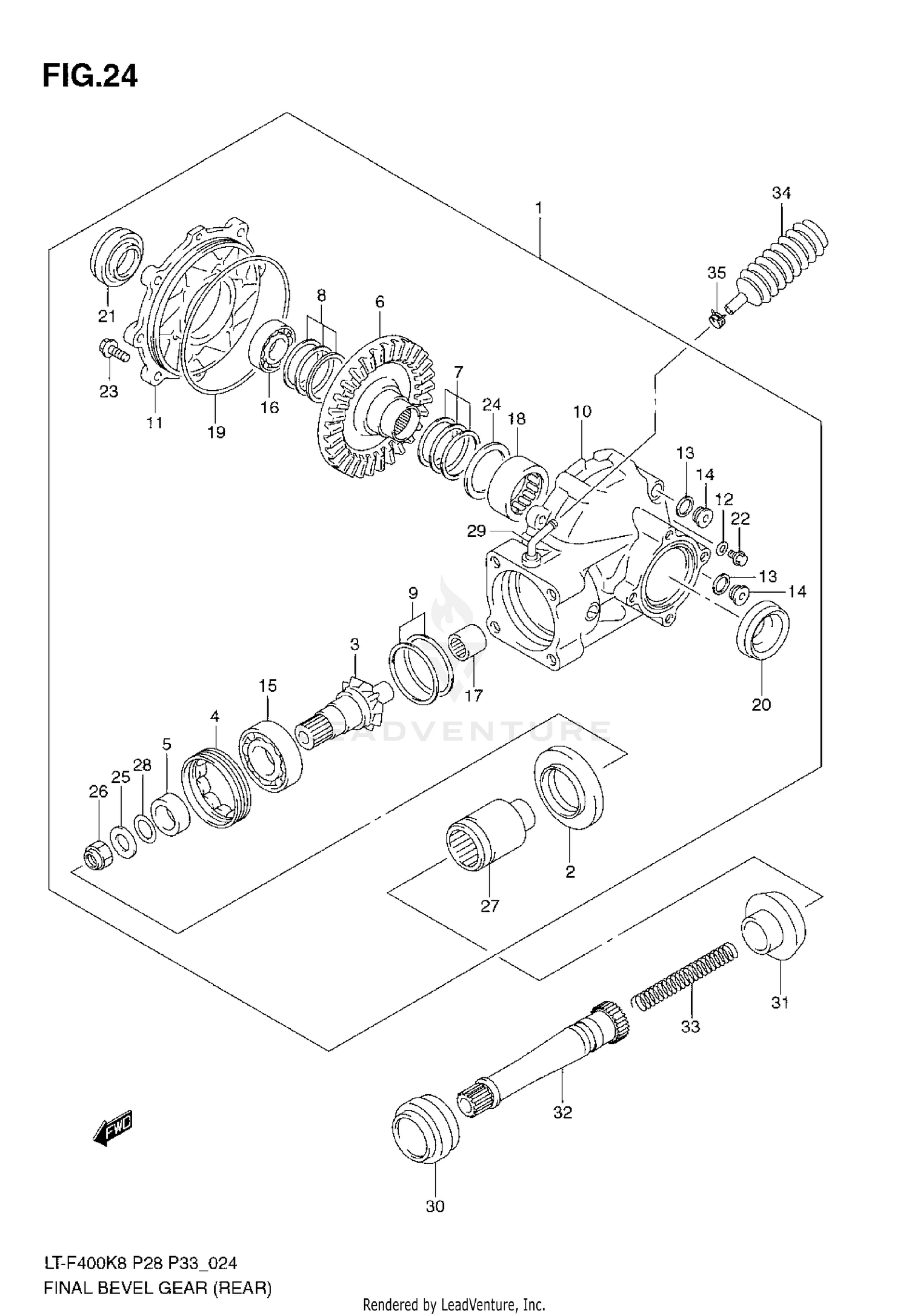 FINAL BEVEL GEAR (REAR)