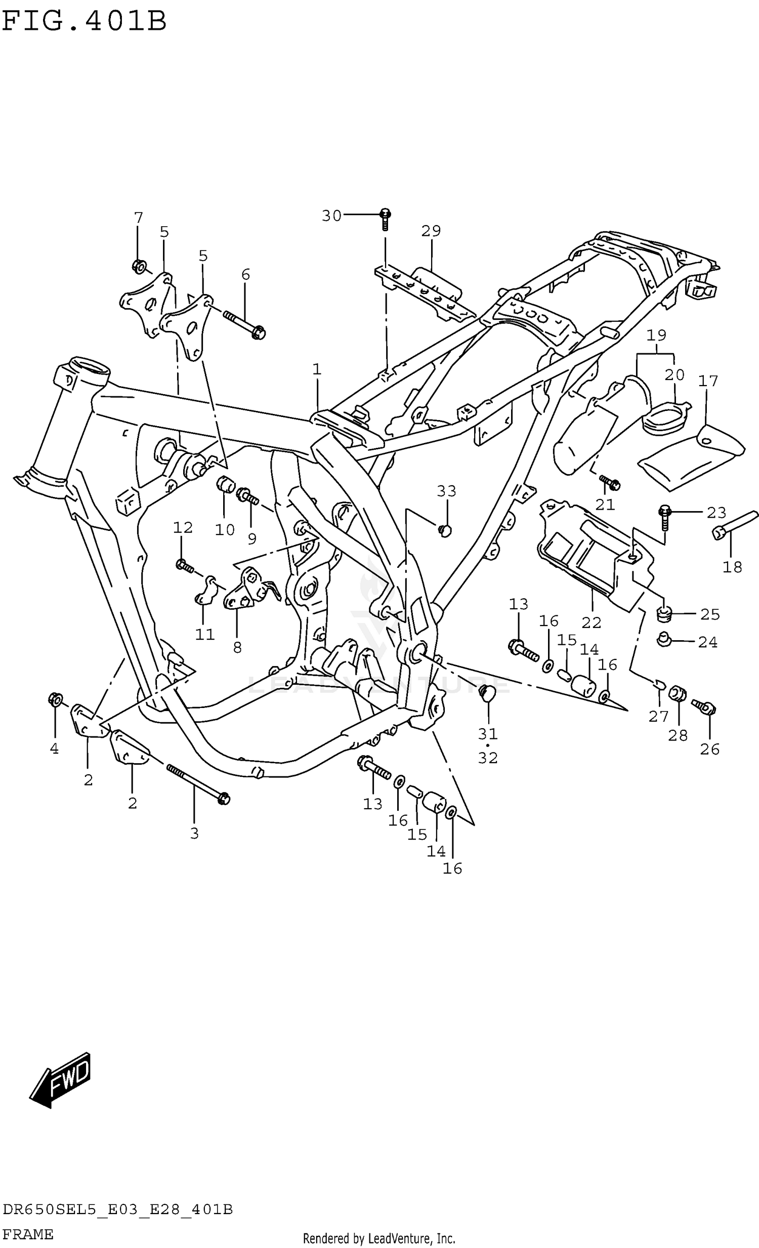 FRAME (DR650SEL5 E28)
