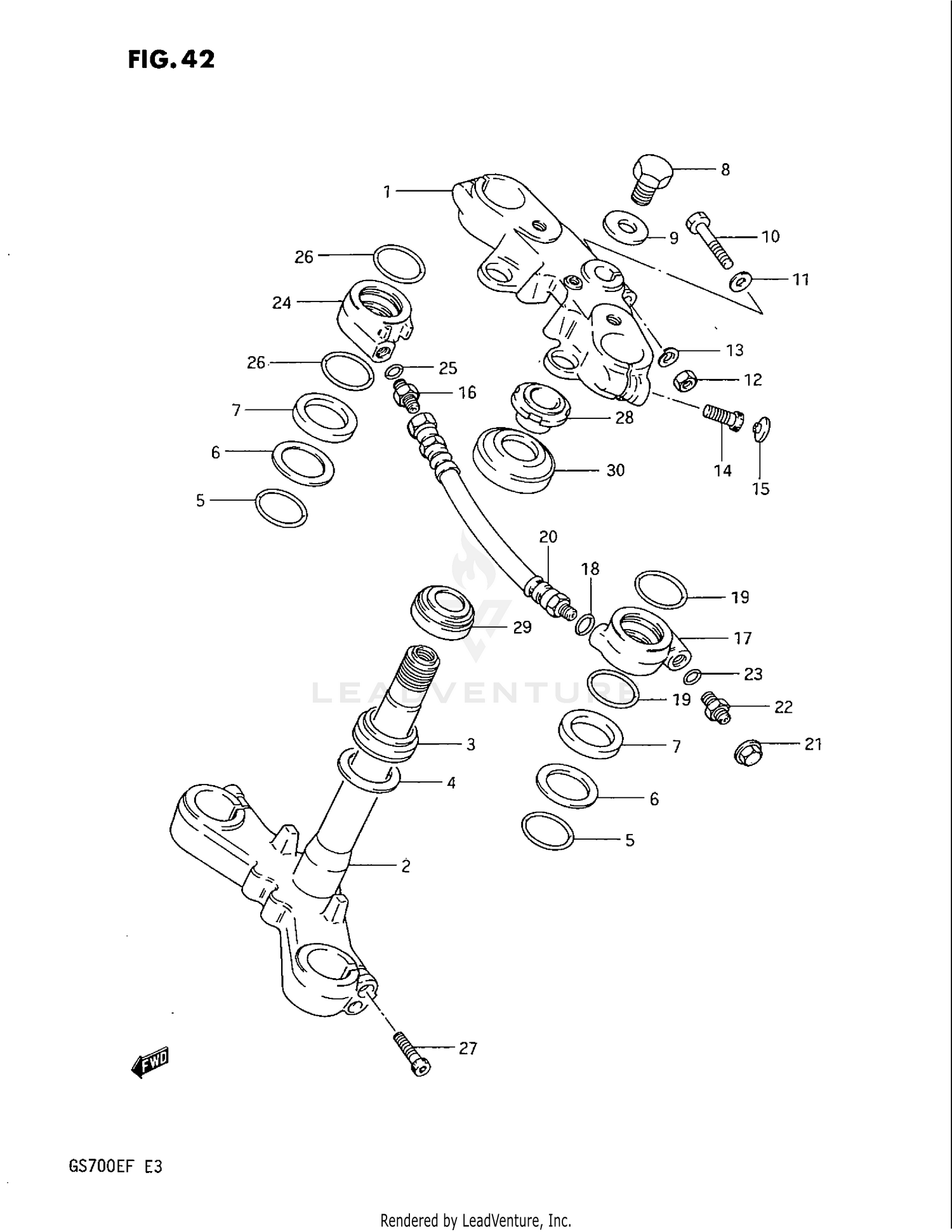 STEERING STEM (GS700ESF)