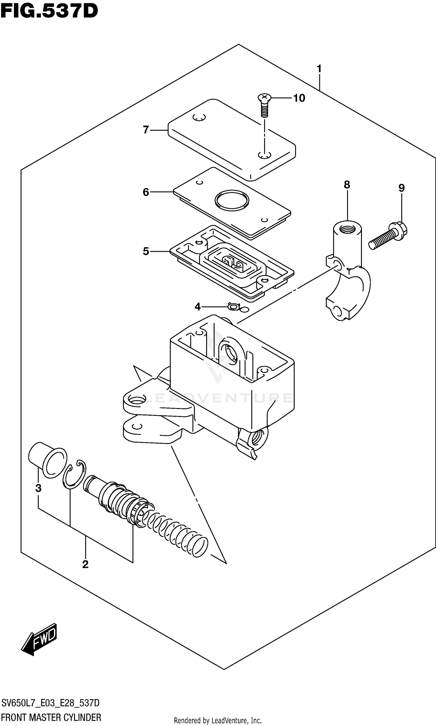 FRONT MASTER CYLINDER (SV650AL7 E33)