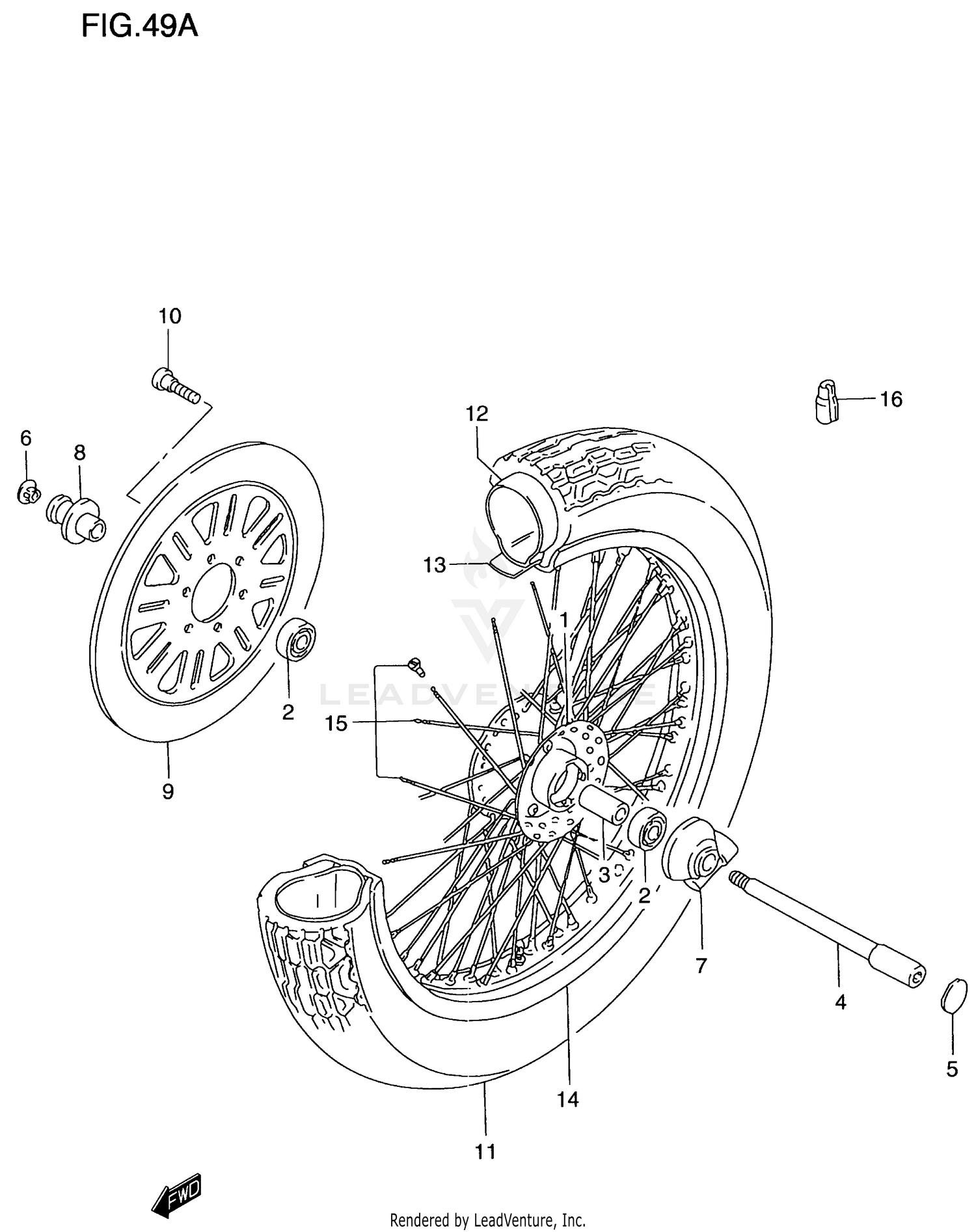 FRONT WHEEL (MODEL Y)