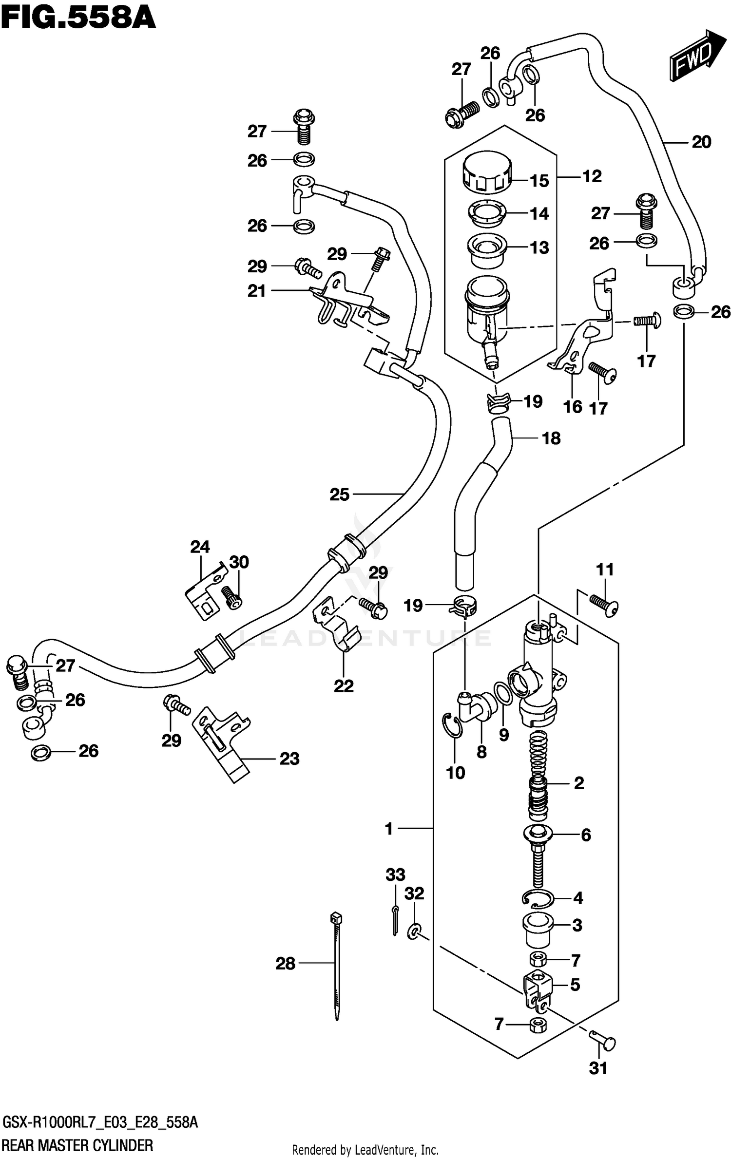 REAR MASTER CYLINDER