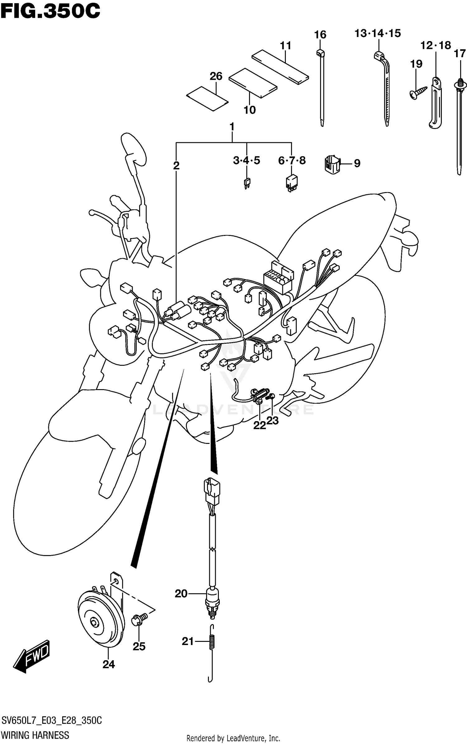 WIRING HARNESS (SV650AL7 E28)