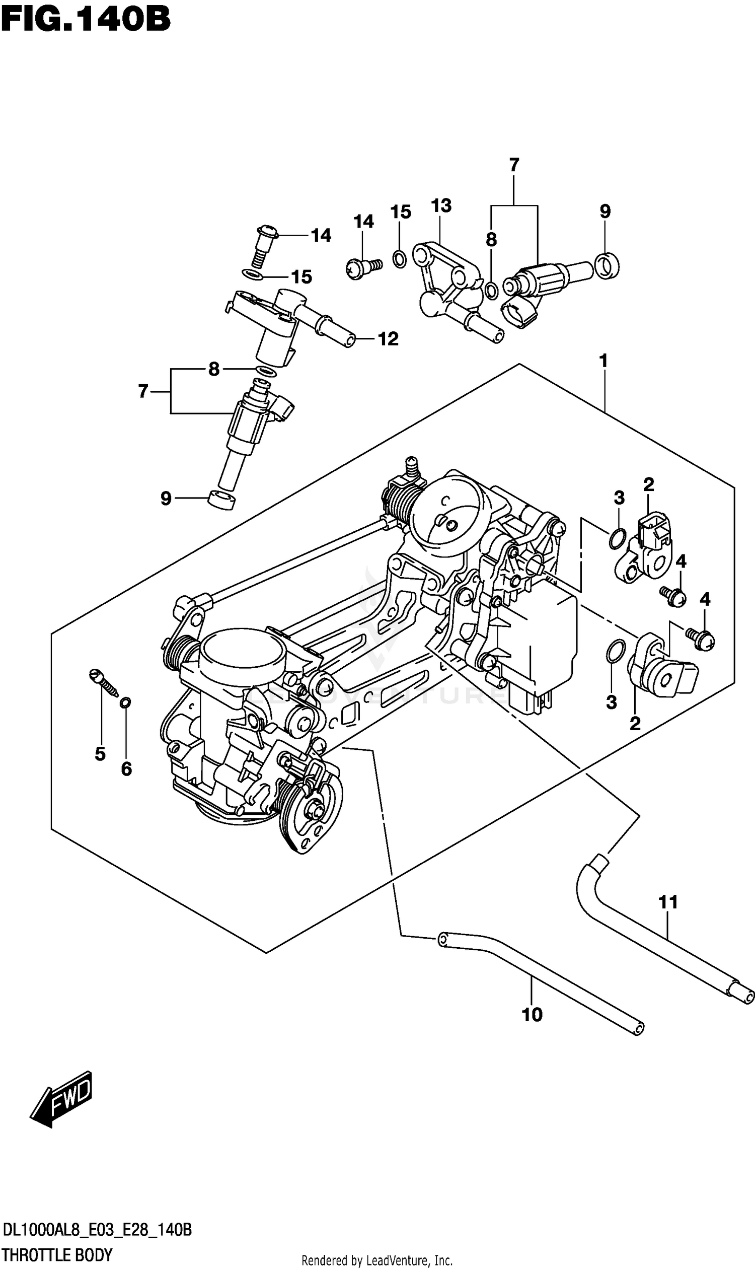 THROTTLE BODY (DL1000AL8 E28)