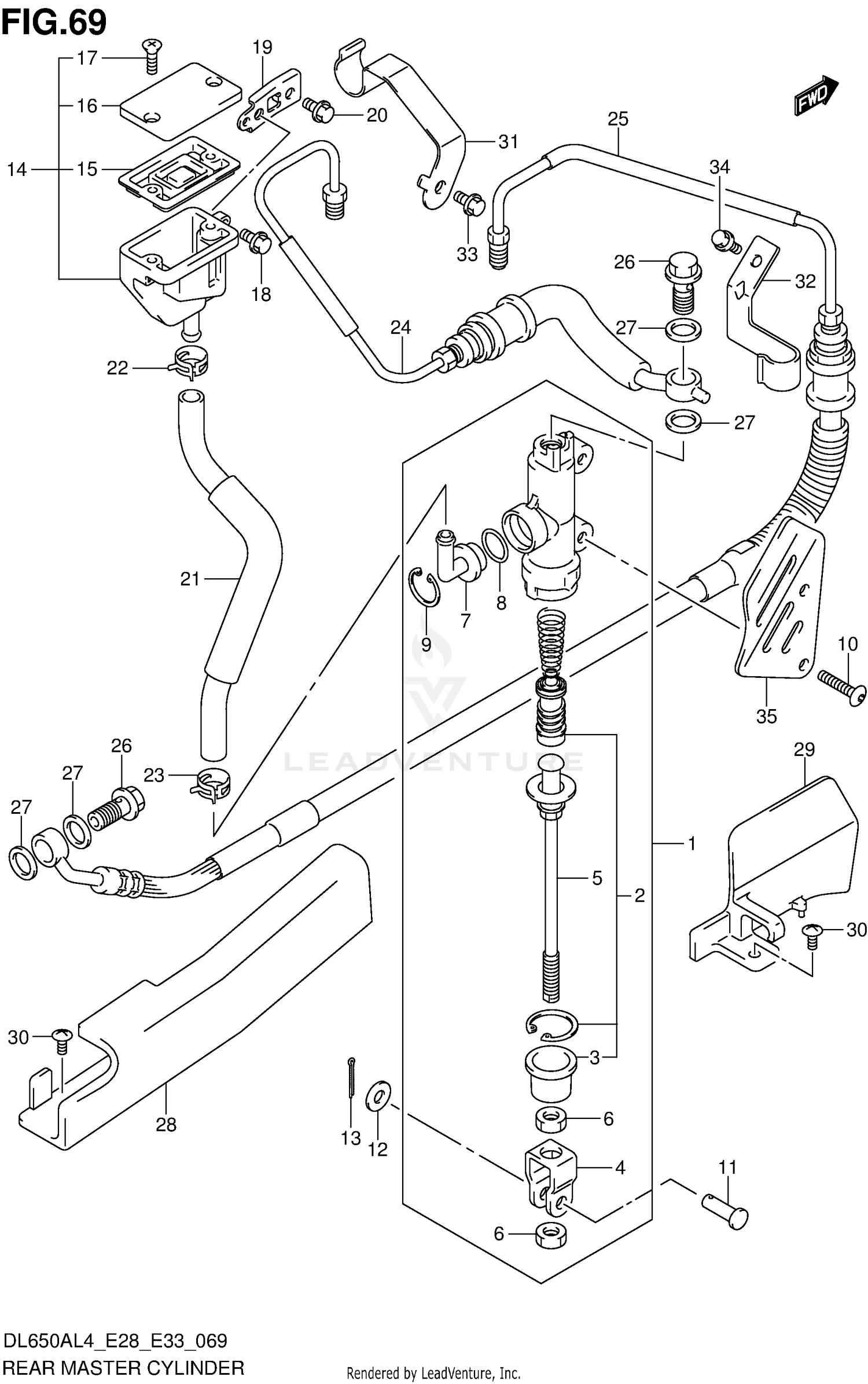 REAR MASTER CYLINDER