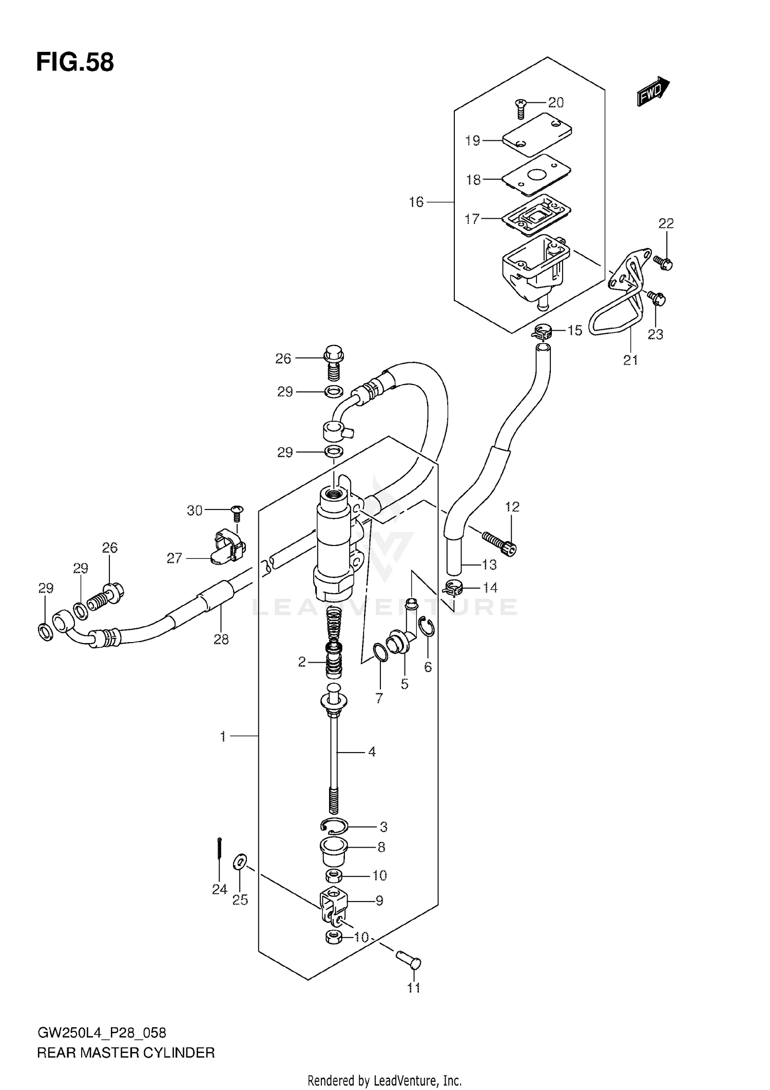 REAR MASTER CYLINDER