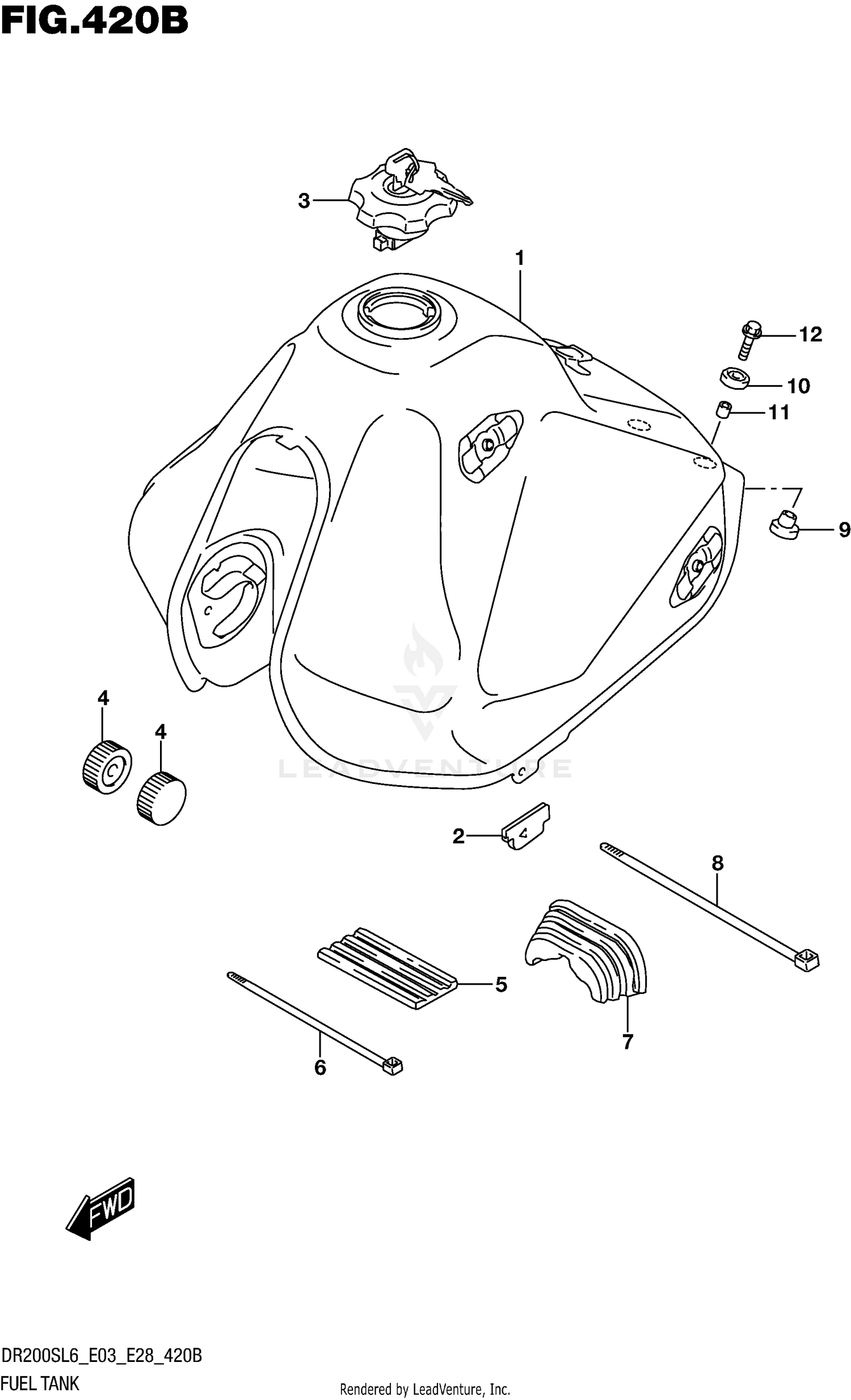 FUEL TANK (DR200SL6 E28)