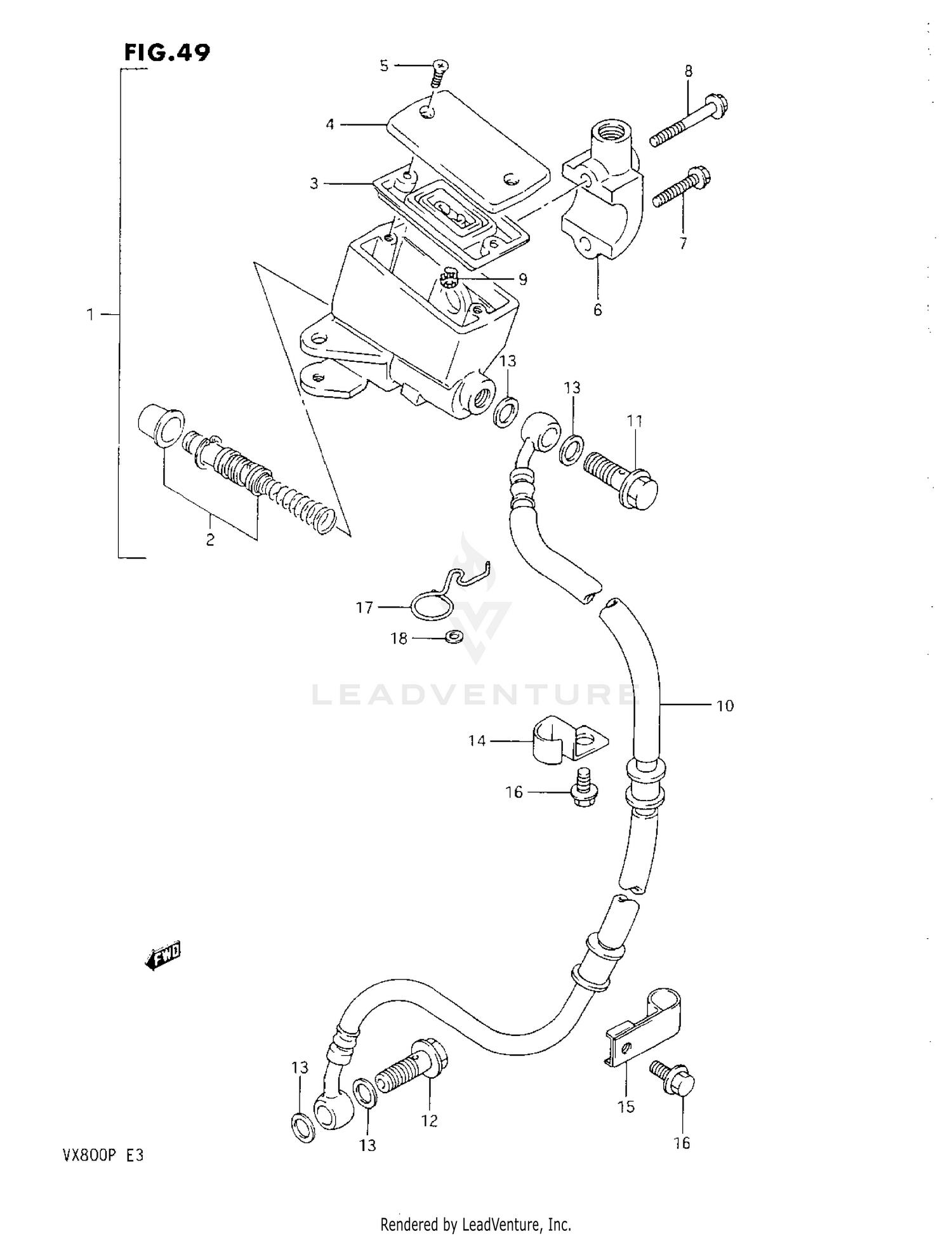 FRONT MASTER CYLINDER (L/M/N)