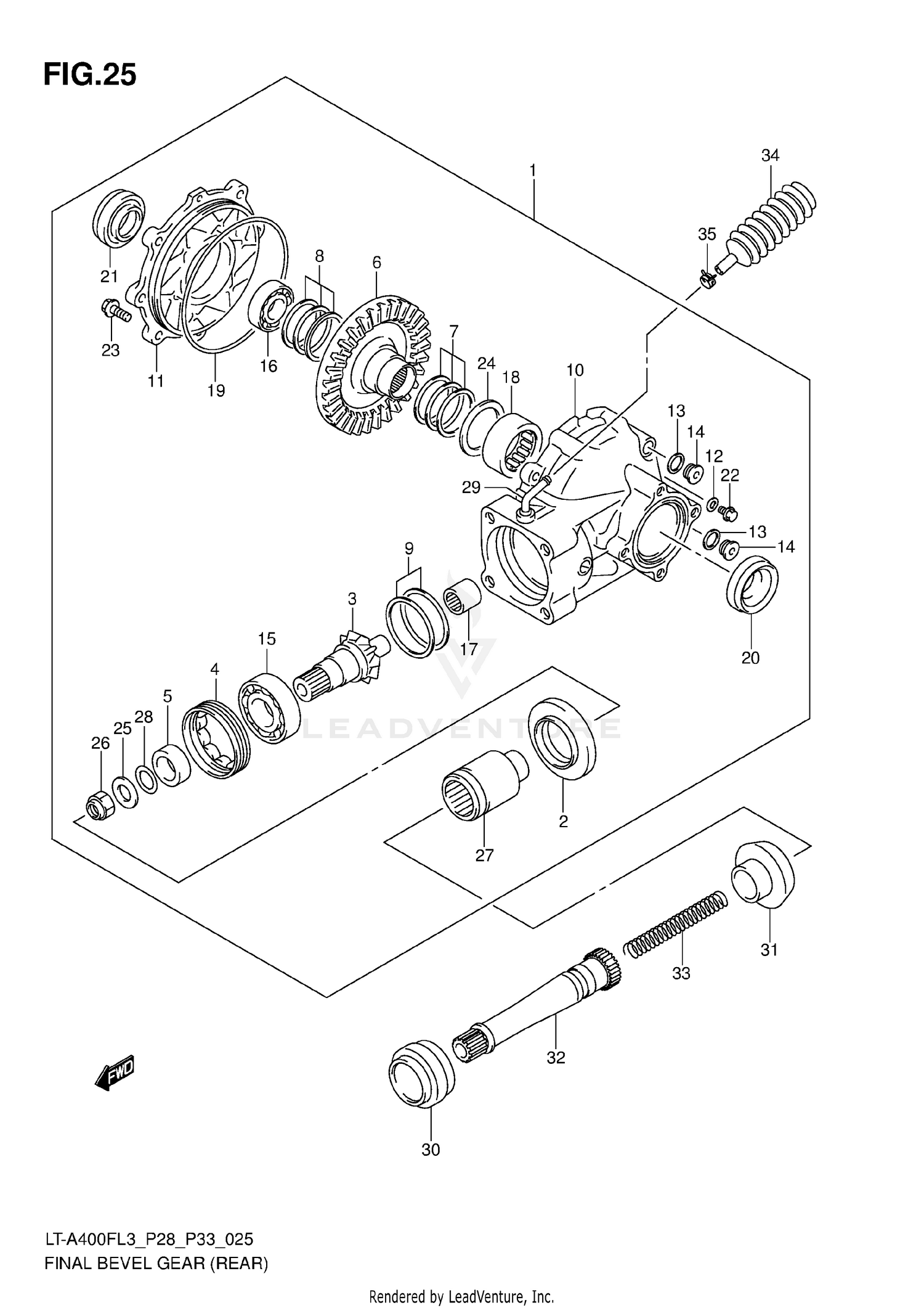 FINAL BEVEL GEAR (REAR)