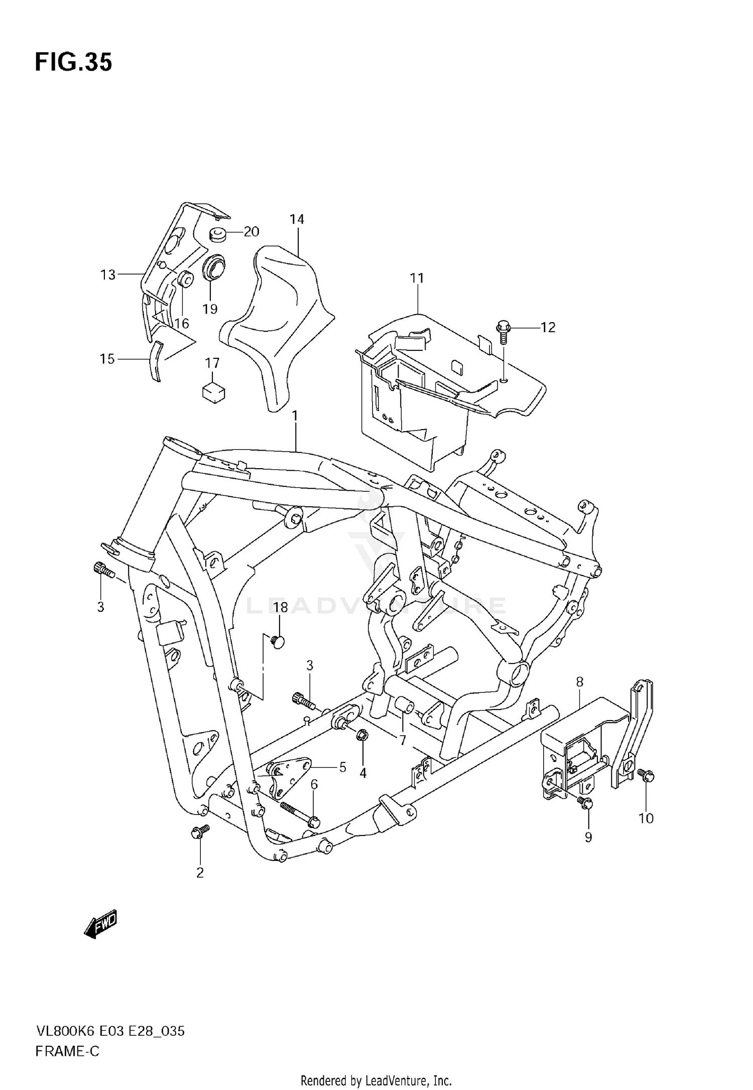 FRAME (MODEL K6/K7/K8)