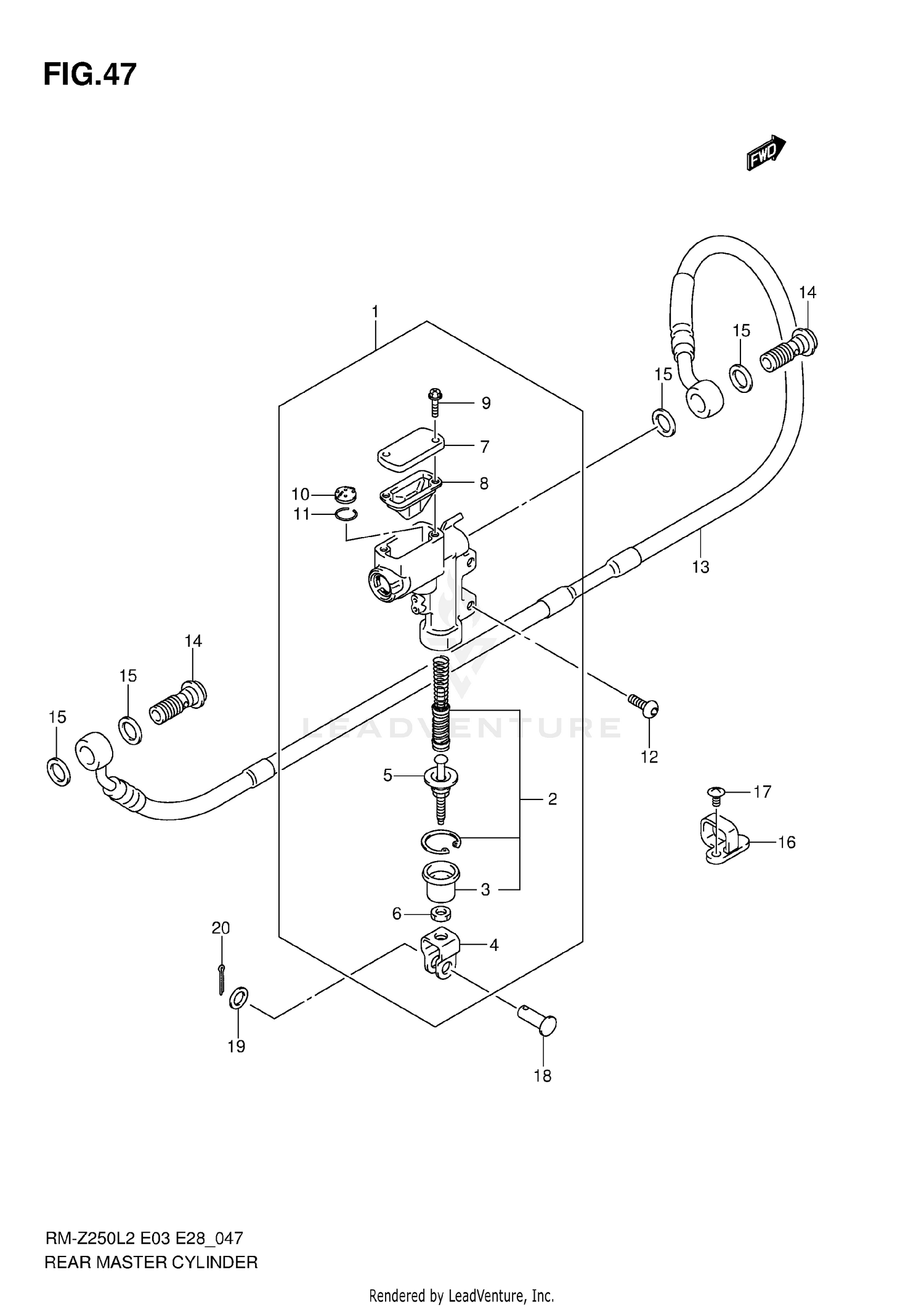 REAR MASTER CYLINDER