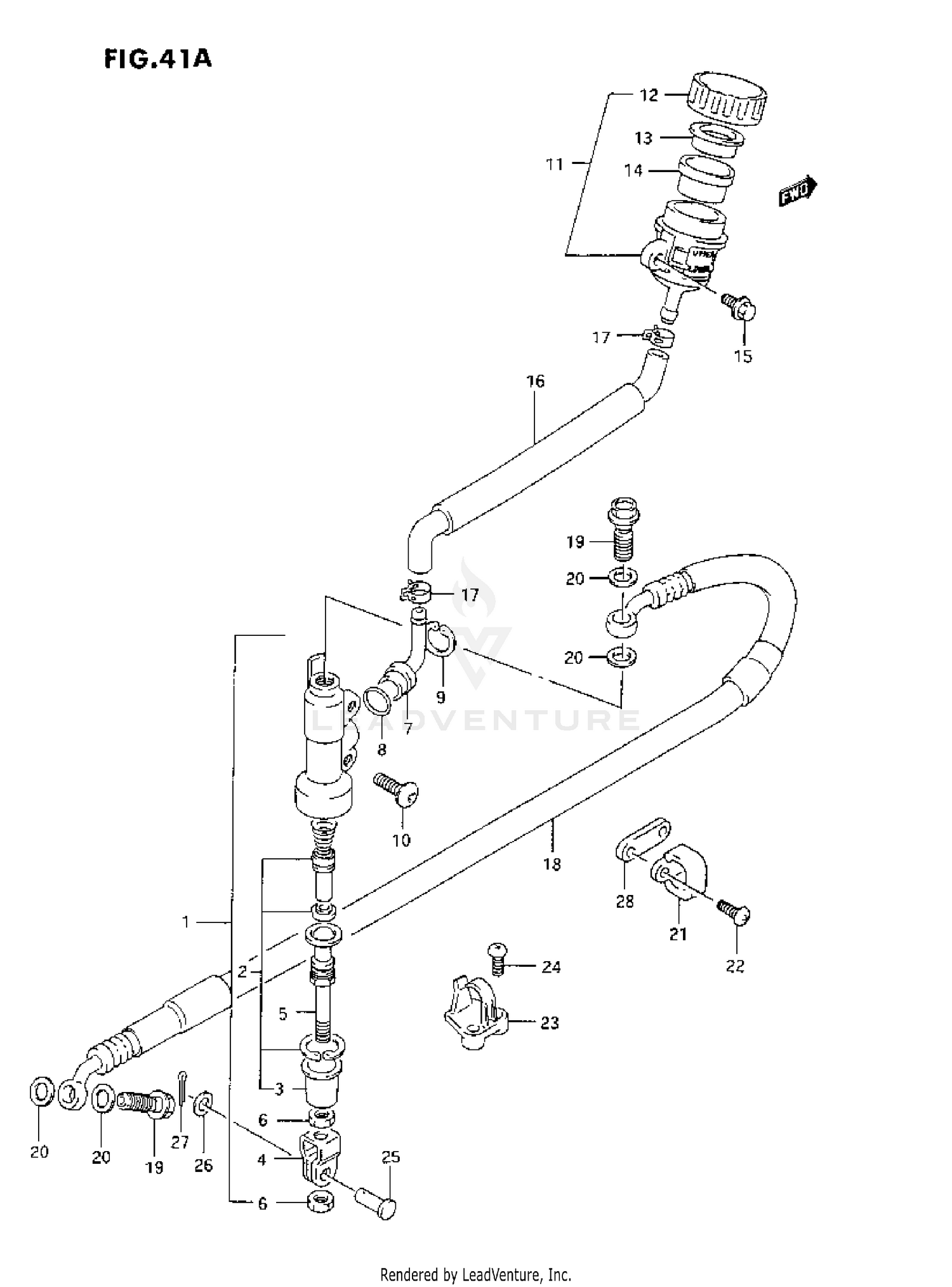 REAR MASTER CYLINDER (L)