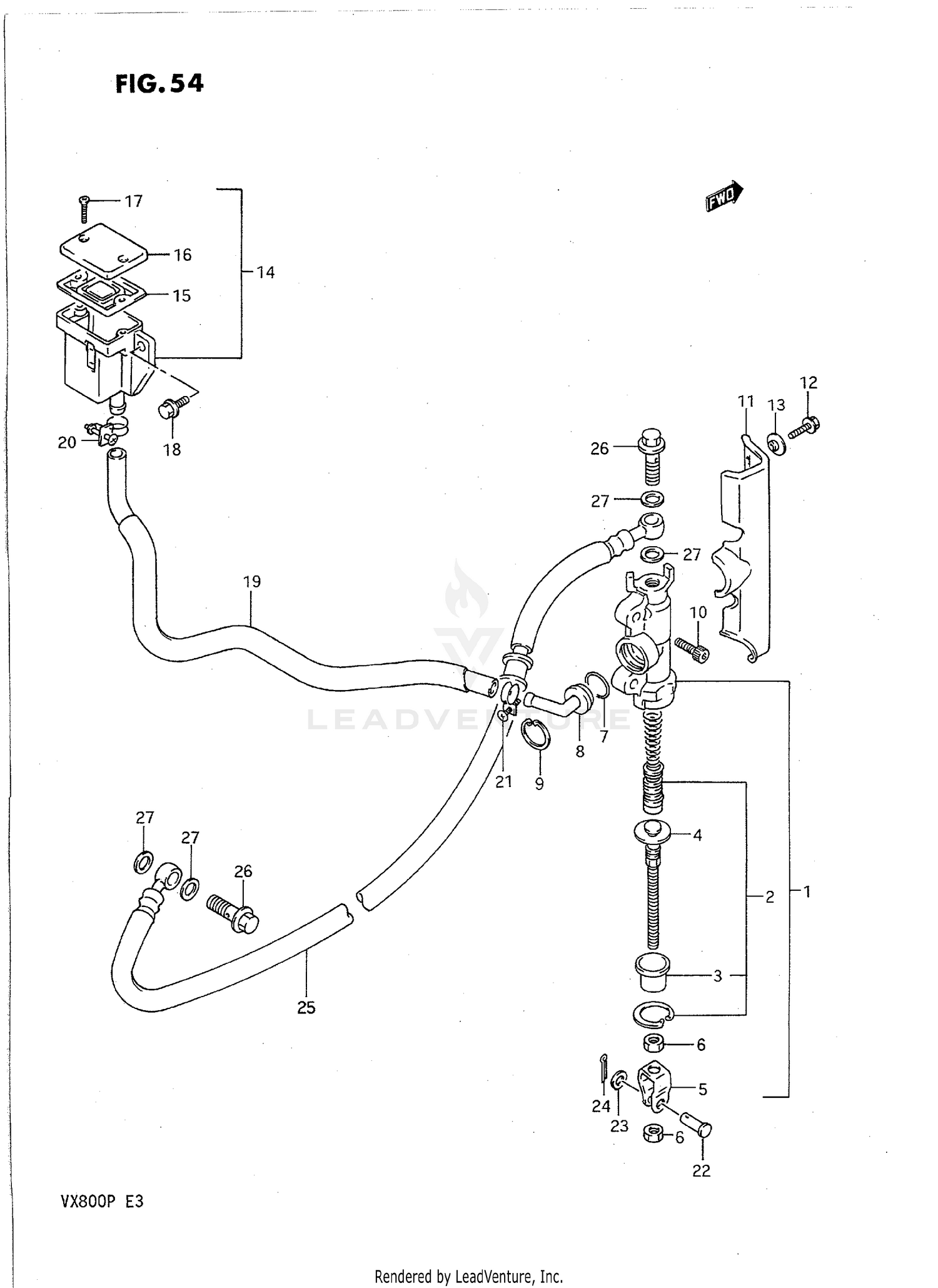 REAR MASTER CYLINDER