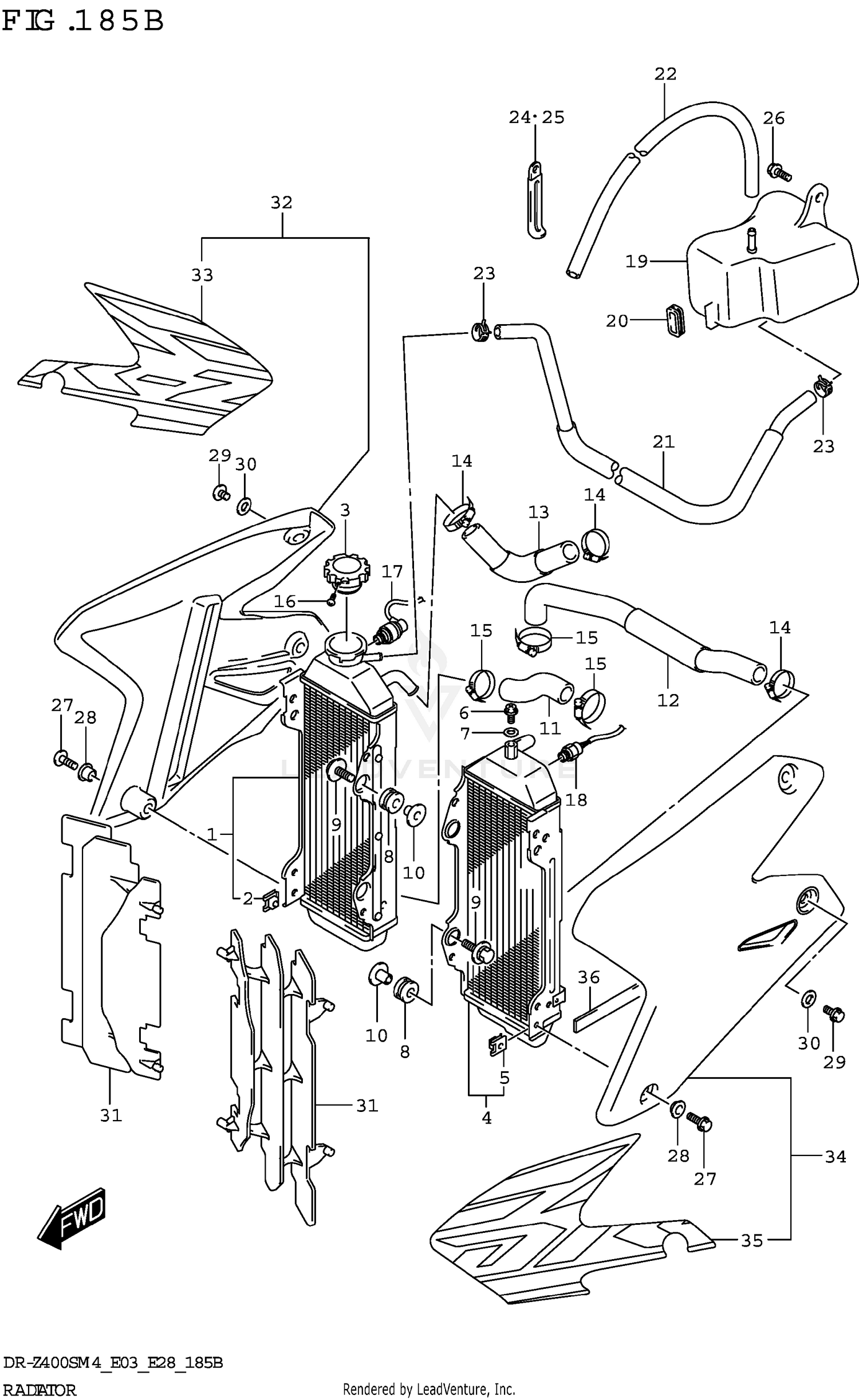 RADIATOR (DR-Z400SM)