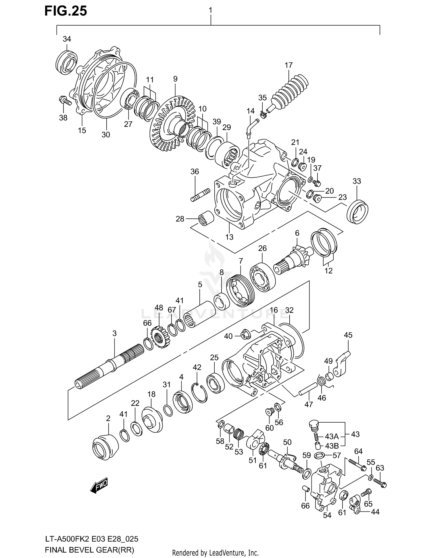 FINAL BEVEL GEAR (REAR)