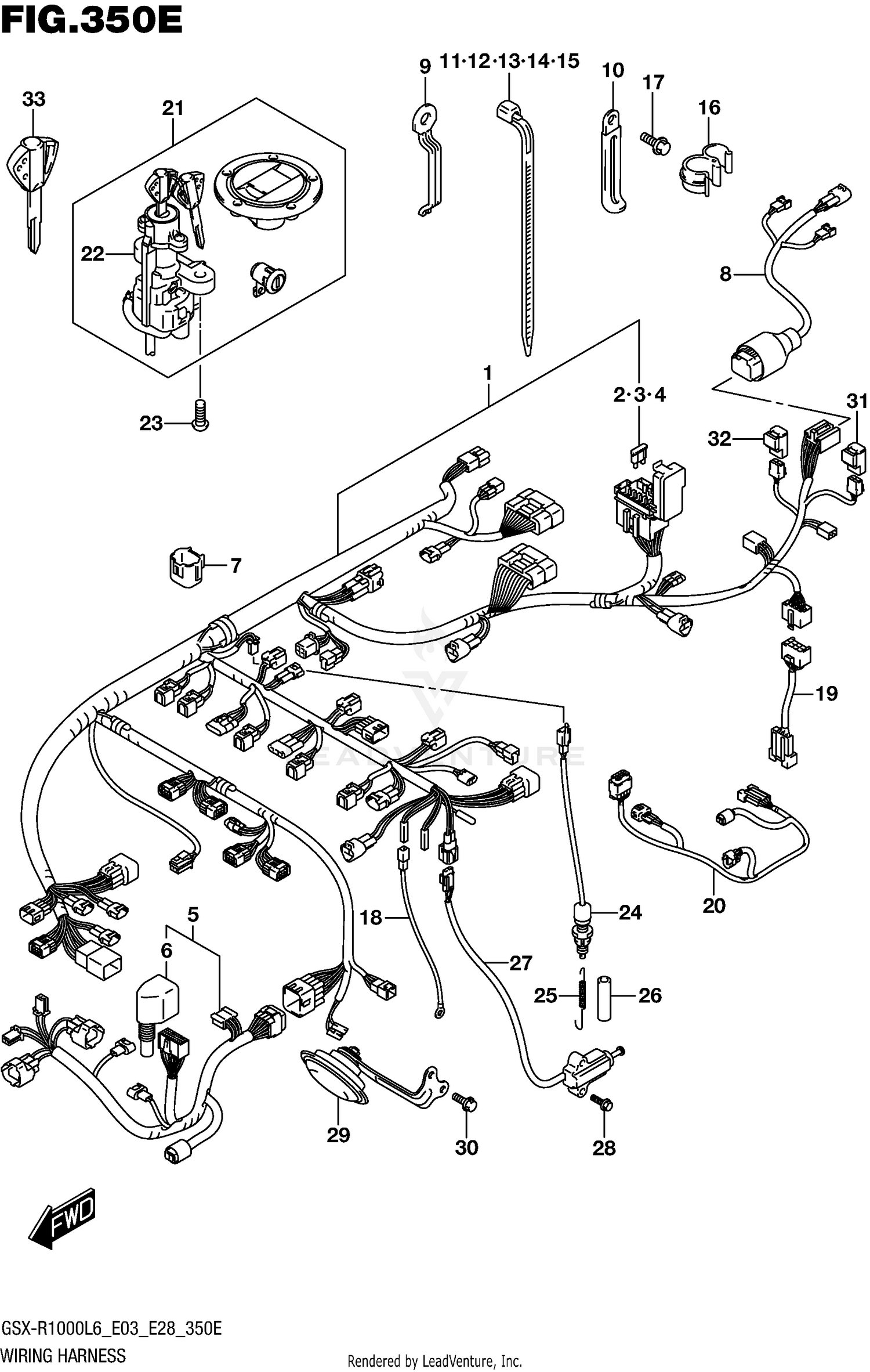 WIRING HARNESS (GSX-R1000AL6 E33)
