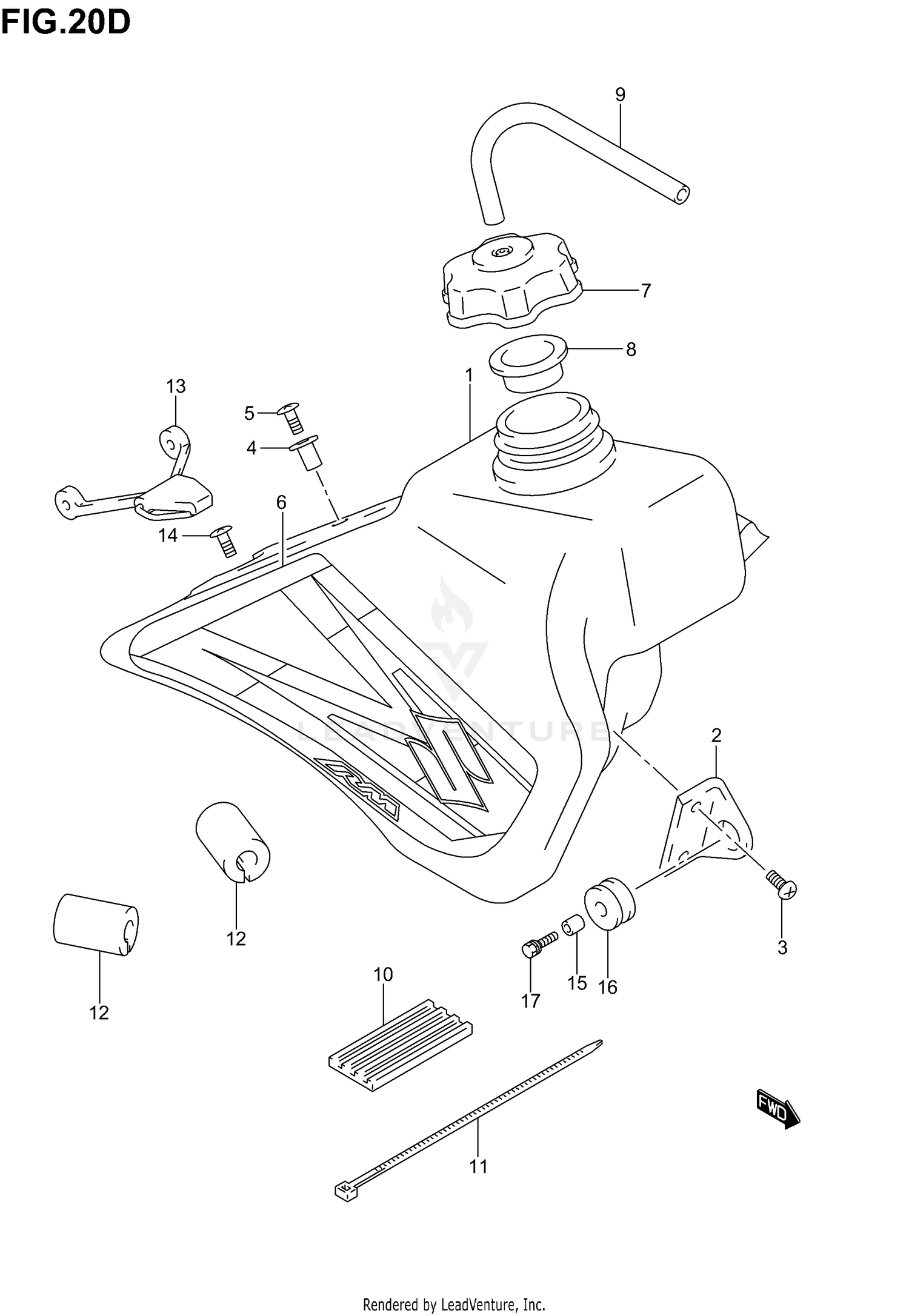FUEL TANK (MODEL K6)