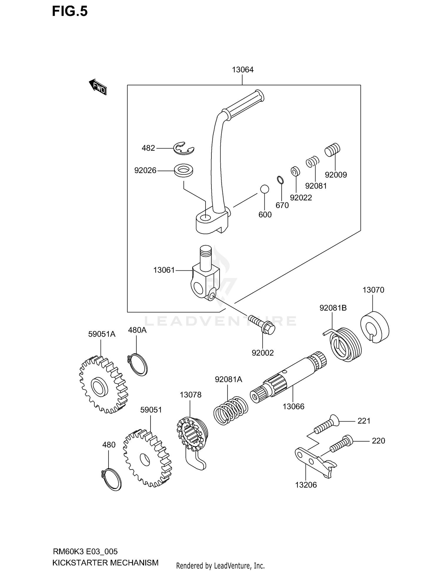 KICKSTARTER MECHANISM